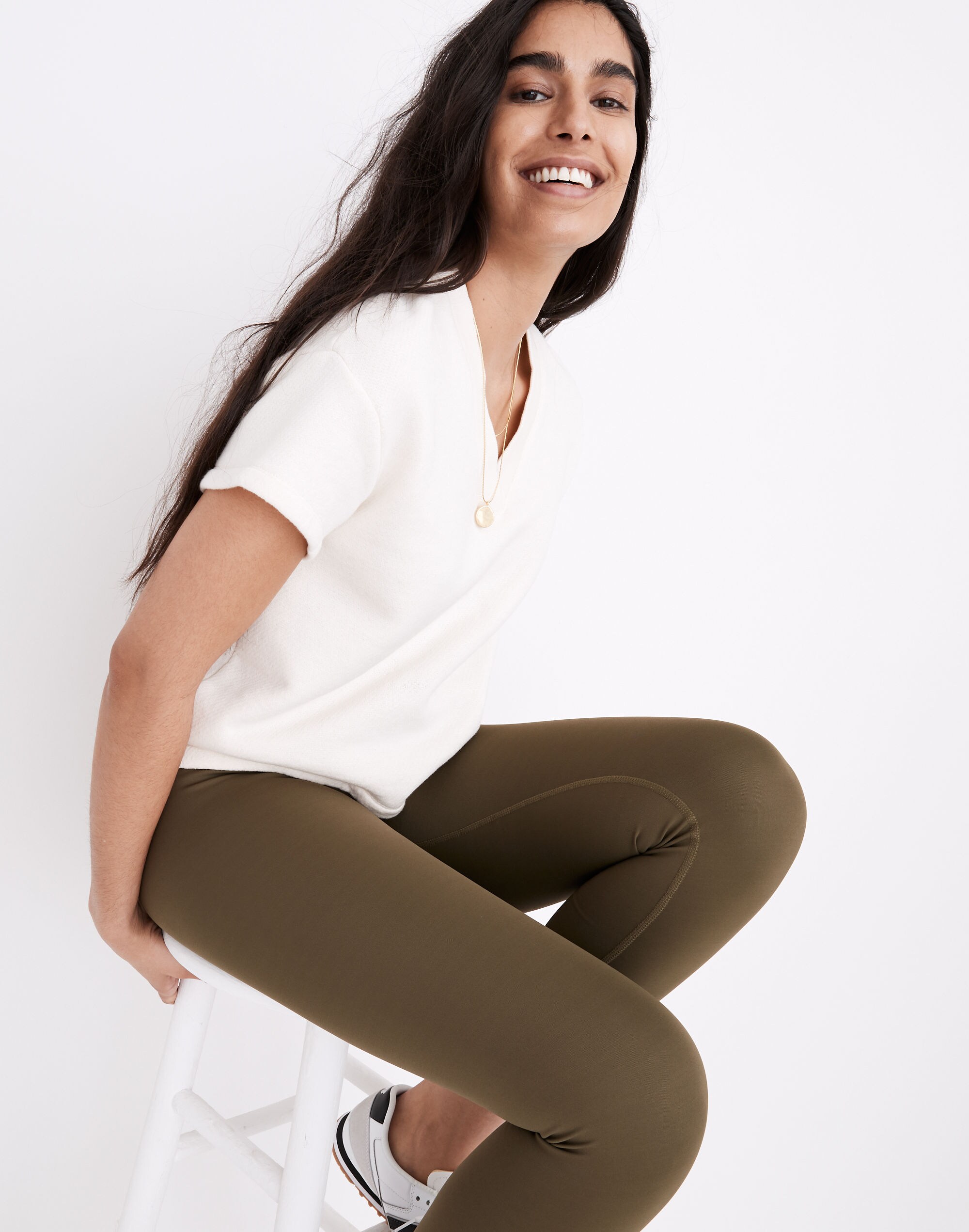 MWL Airyterry V-Neck Sweatshirt Tee