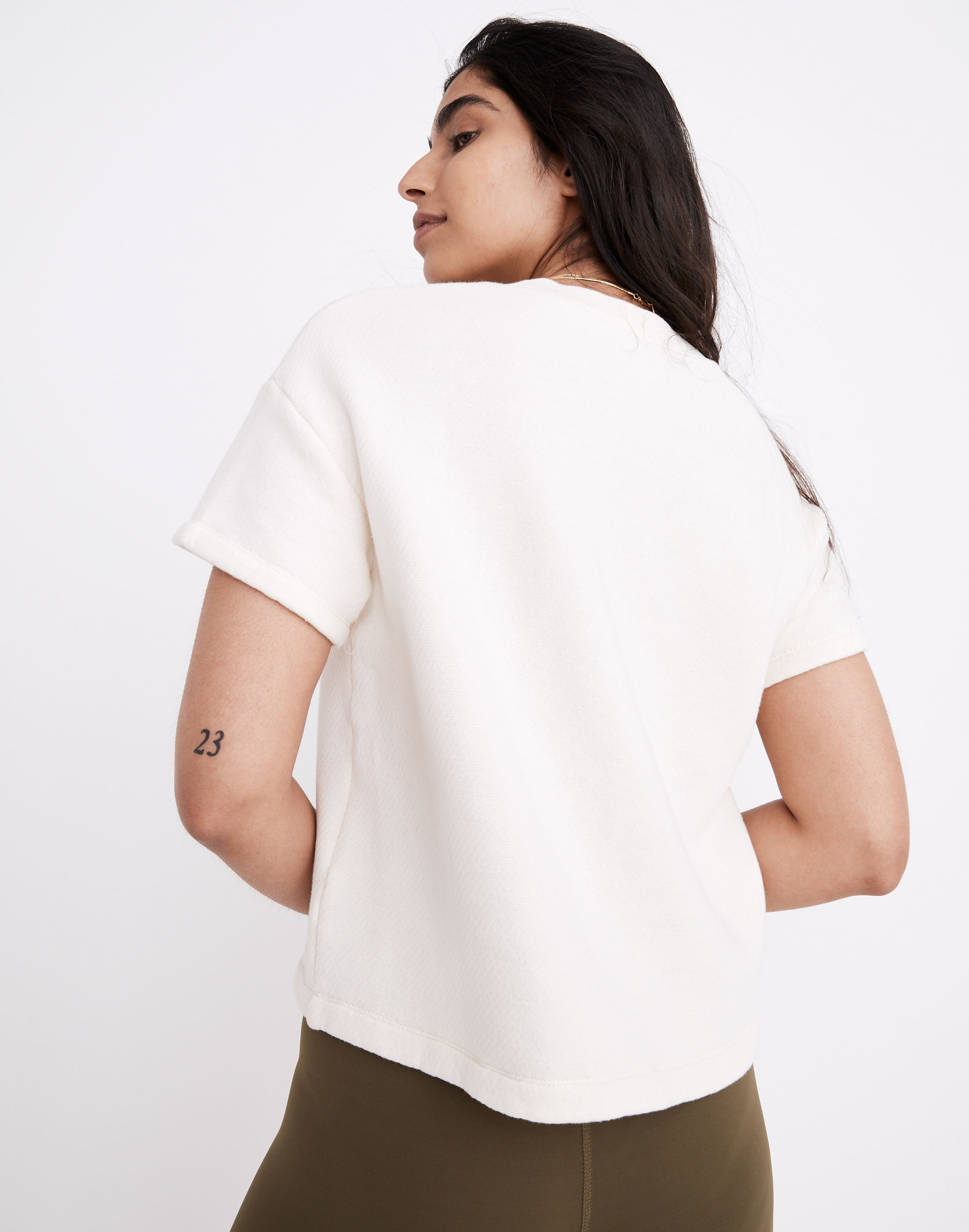 MWL Airyterry V-Neck Sweatshirt Tee