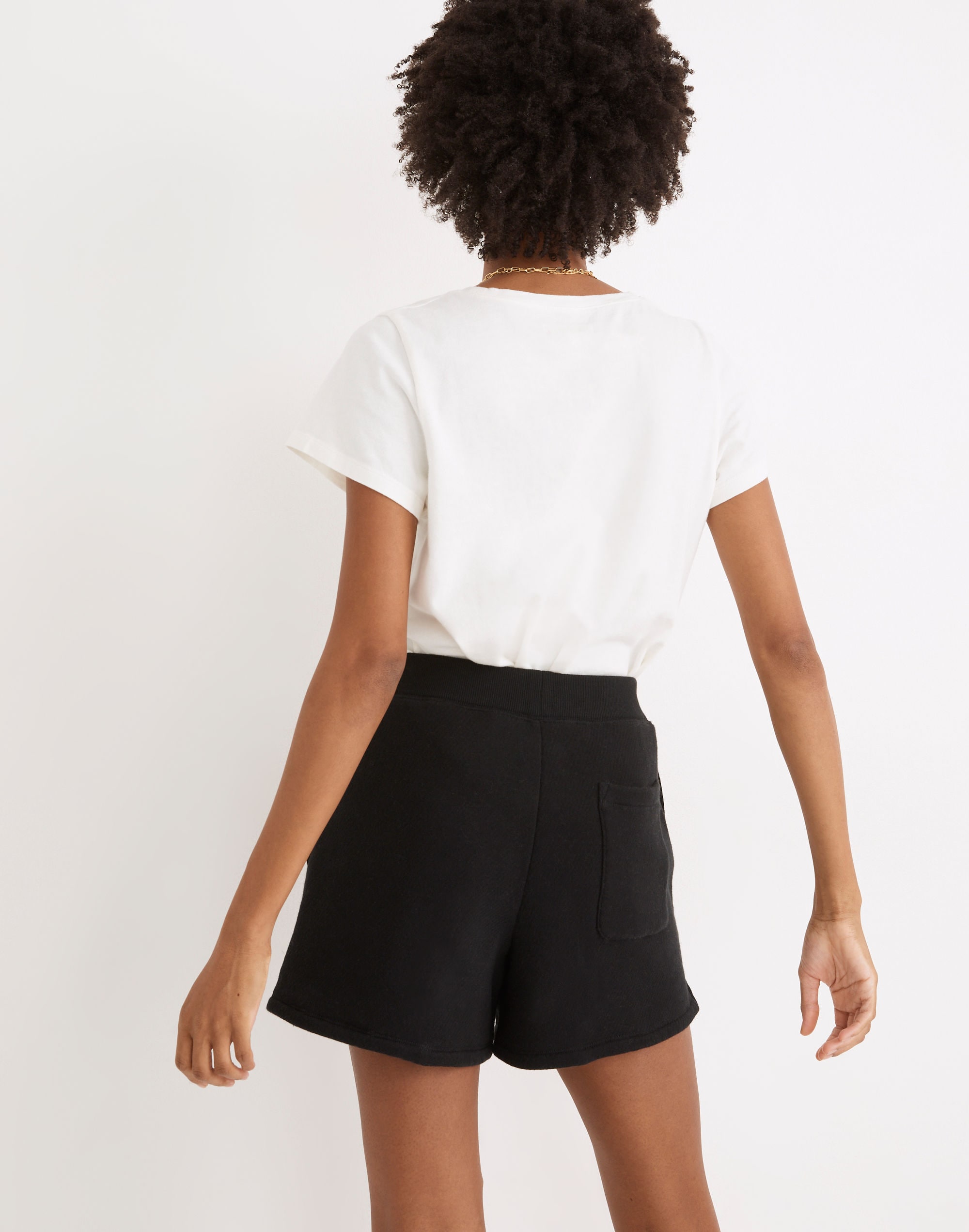 Airyterry Stitched-Pocket Sweatshorts