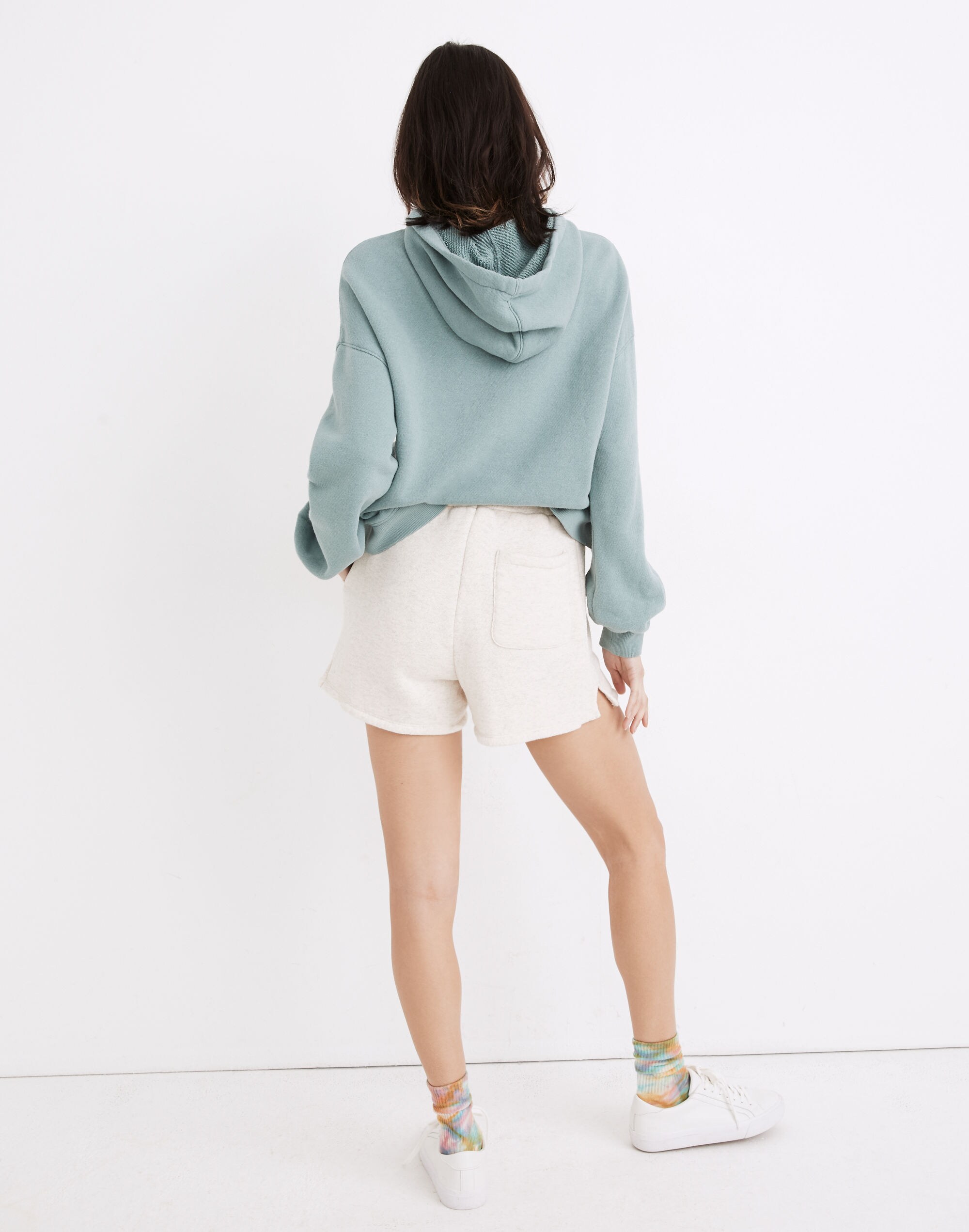 Airyterry Stitched-Pocket Sweatshorts