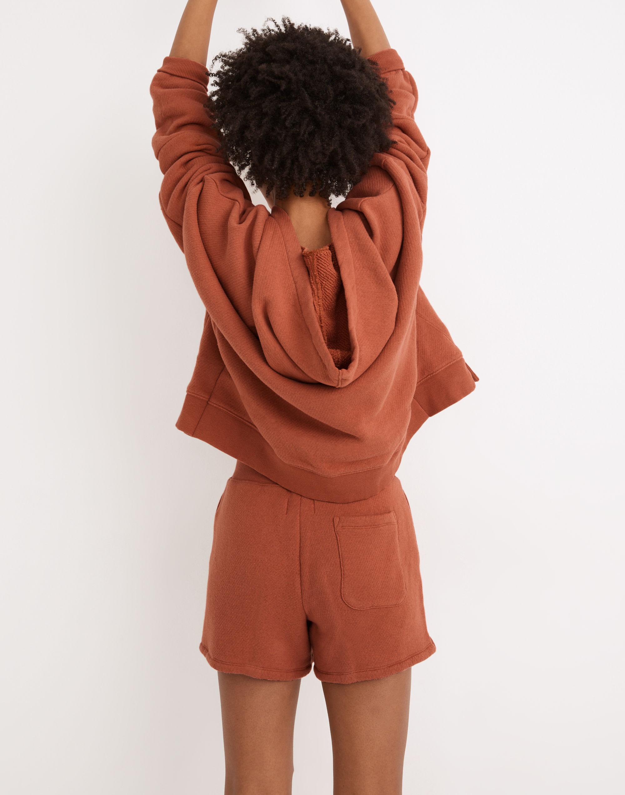 Airyterry Stitched-Pocket Sweatshorts