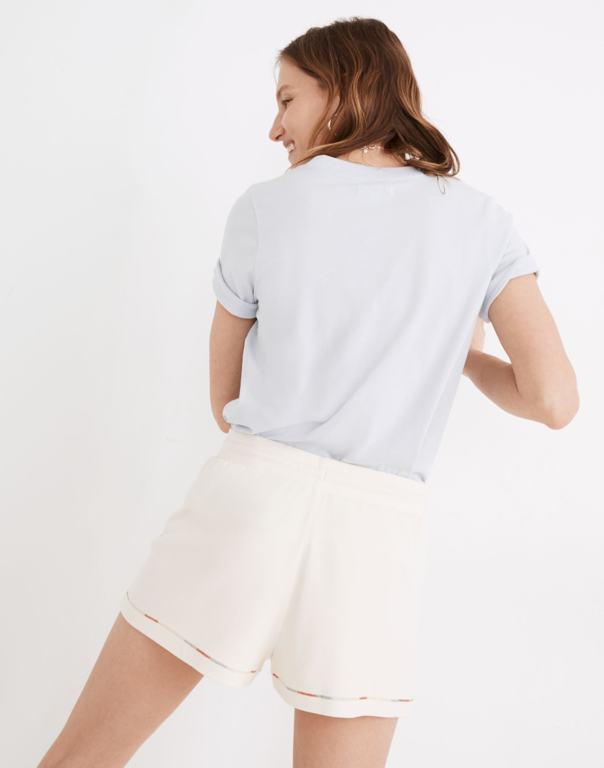 MWL Breeze Rainbow-Stitched Drawstring Shorts