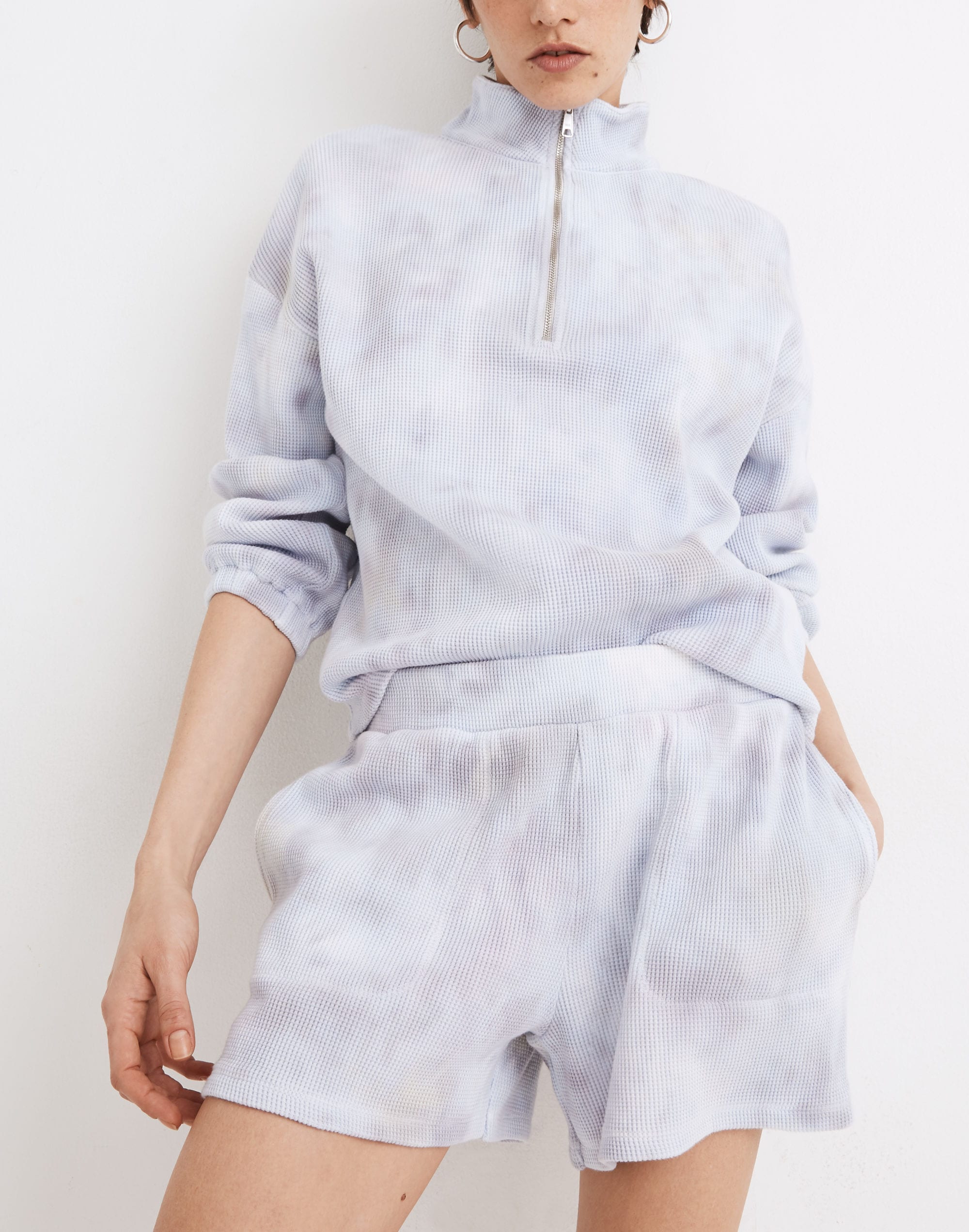 MWL Waffle Pull-On Sweatshorts in Tie-Dye