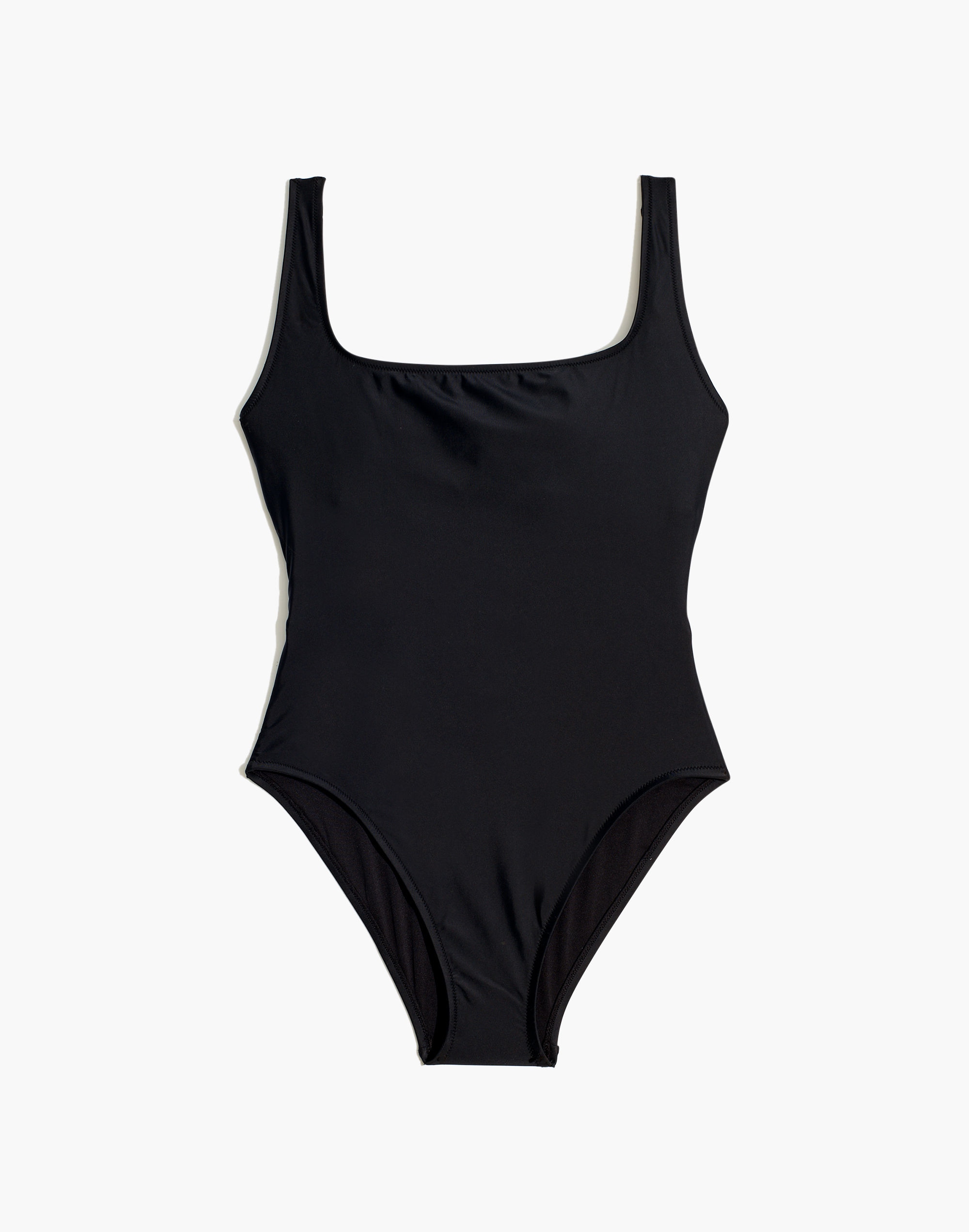 Madewell Second Wave Square-Neck Tank One-Piece Swimsuit