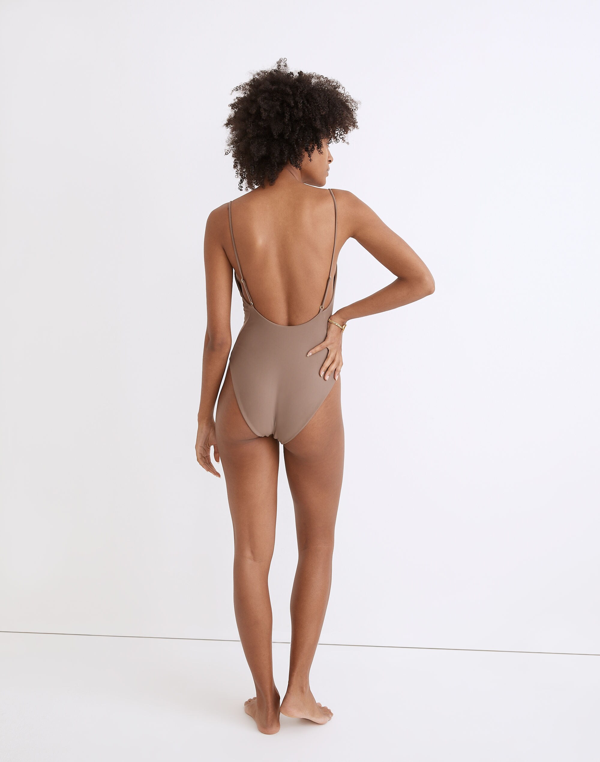 Madewell Second Wave Spaghetti-Strap One-Piece Swimsuit