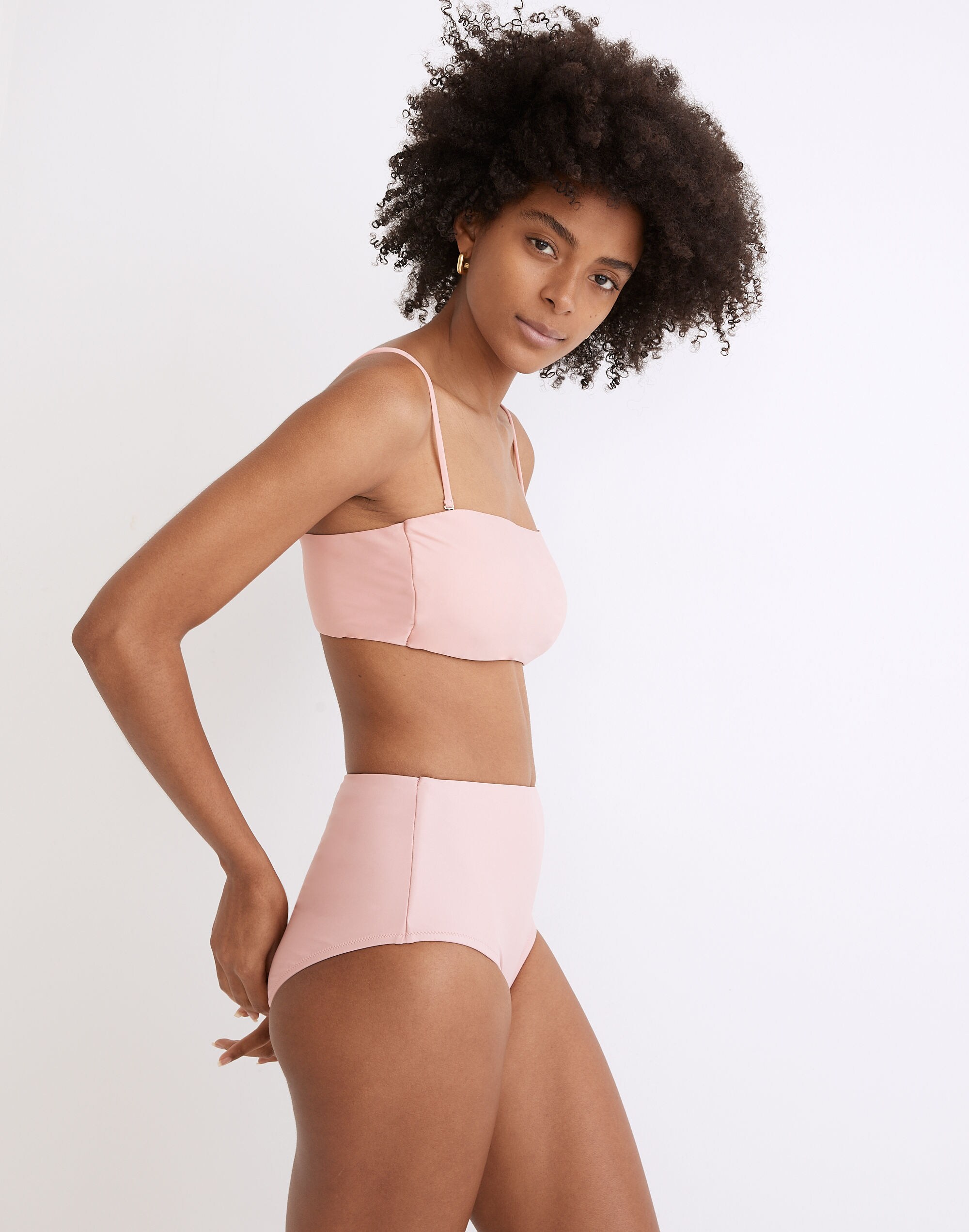 Madewell Second Wave Spaghetti-Strap Bandeau Bikini Top
