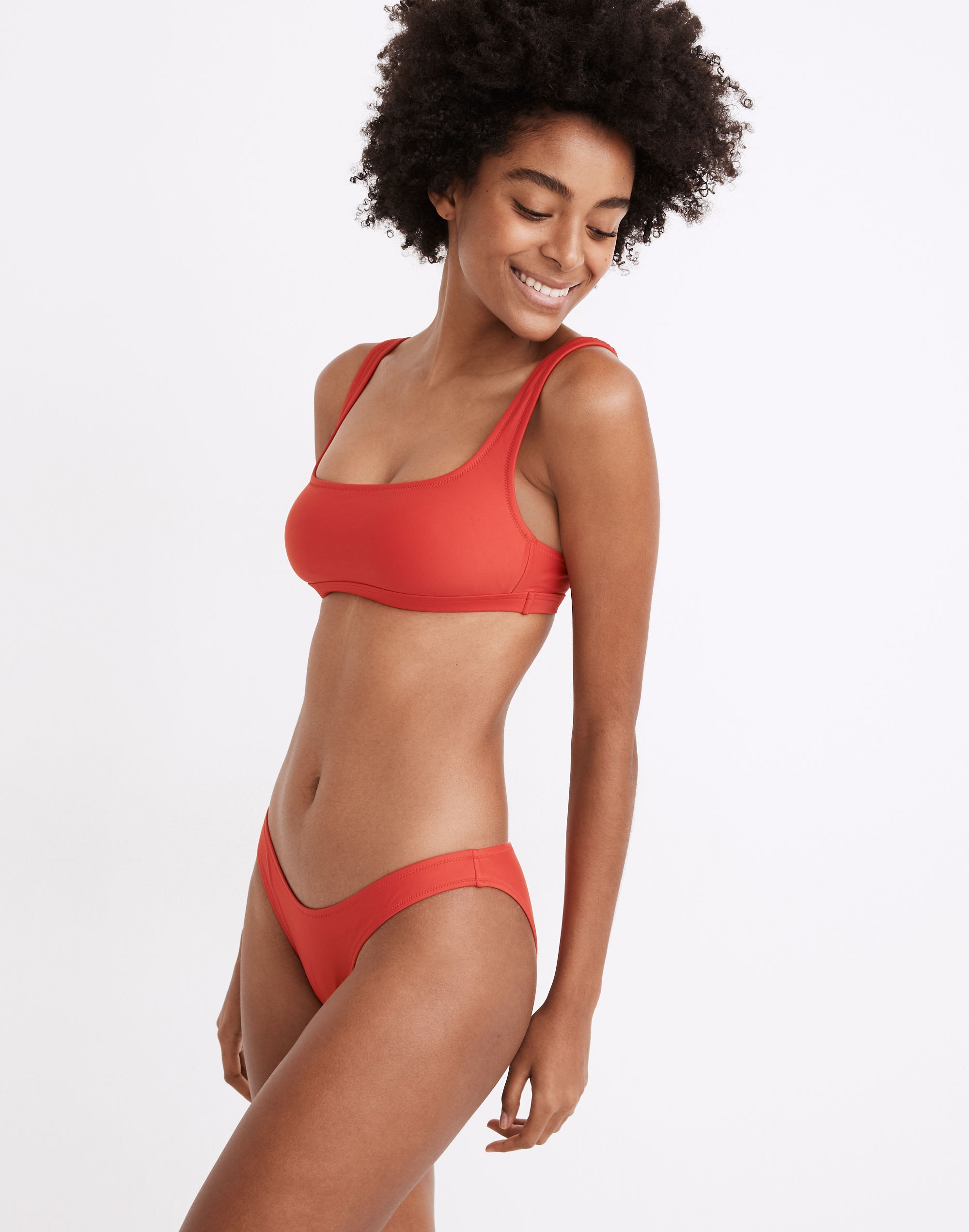 Madewell Second Wave Curved-Waist Bikini Bottom