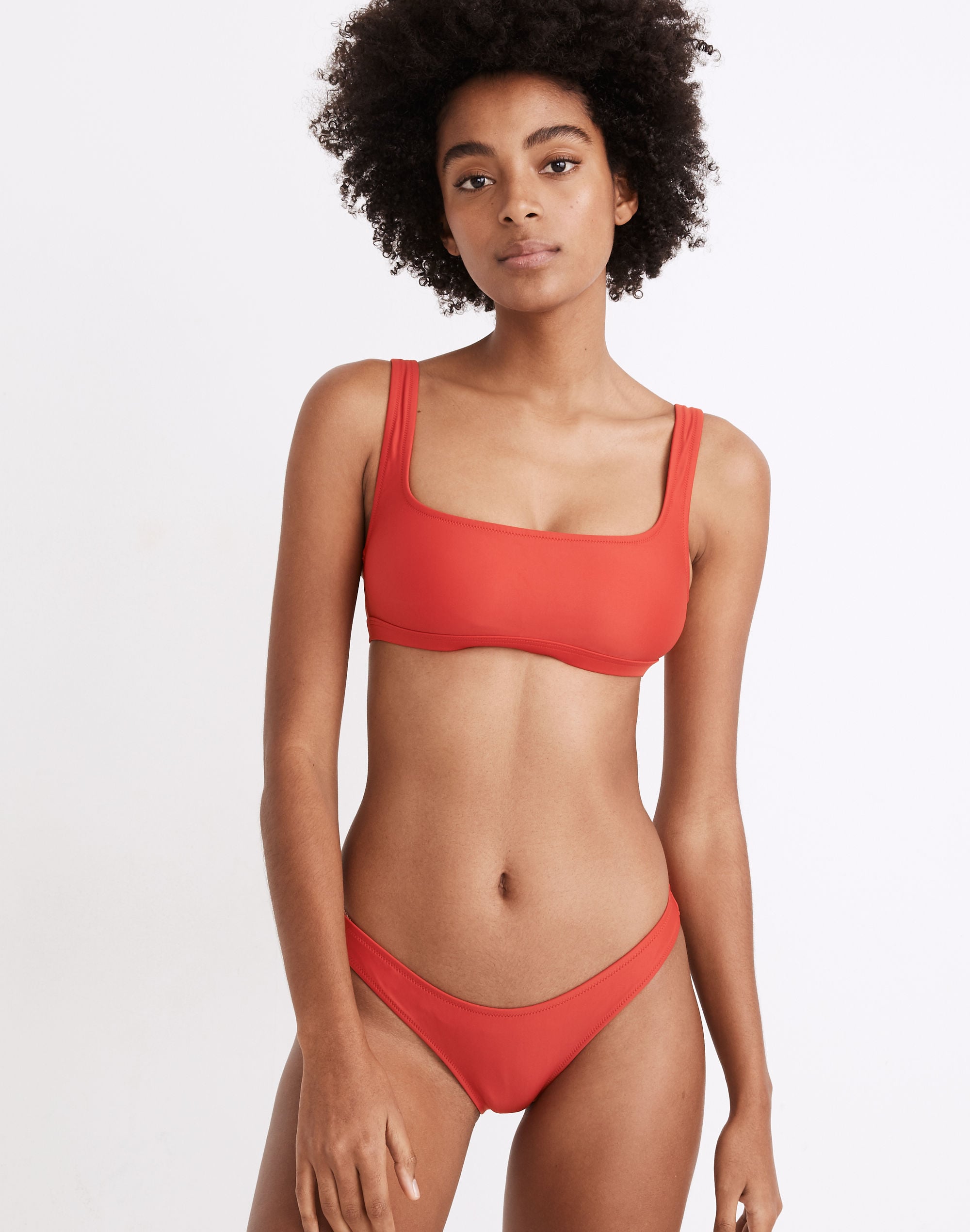 Madewell Second Wave Curved-Waist Bikini Bottom