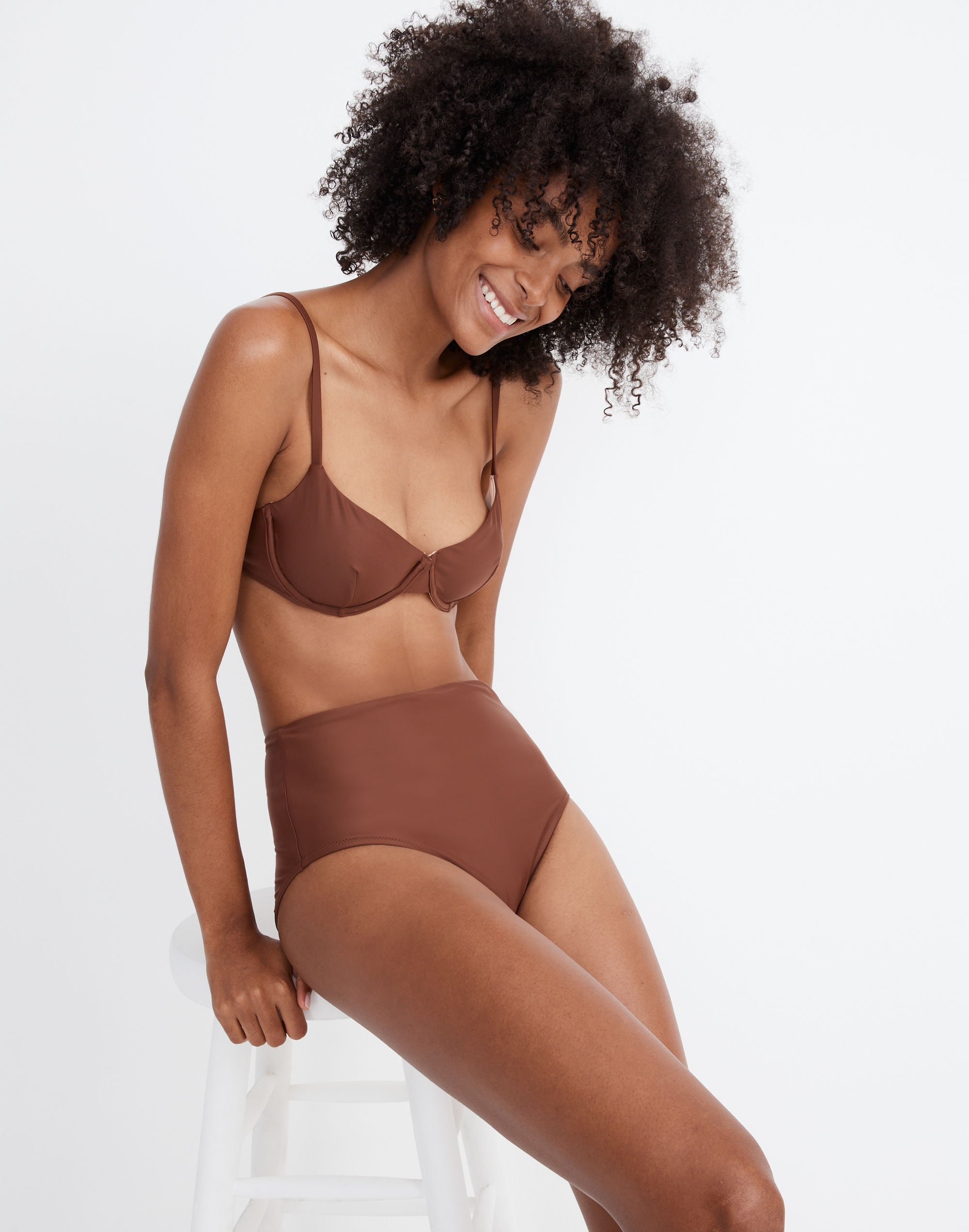 Madewell Second Wave Retro High-Waisted Bikini Bottom