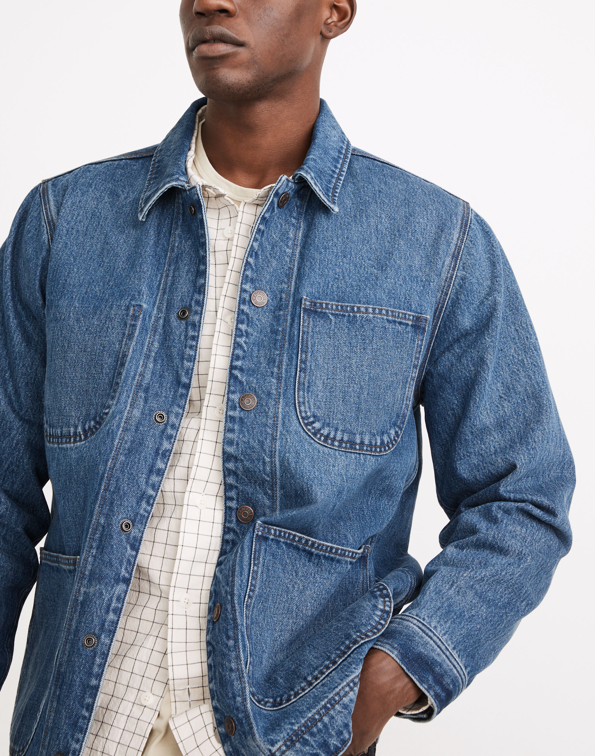 Denim Chore Jacket in Vancleese Wash