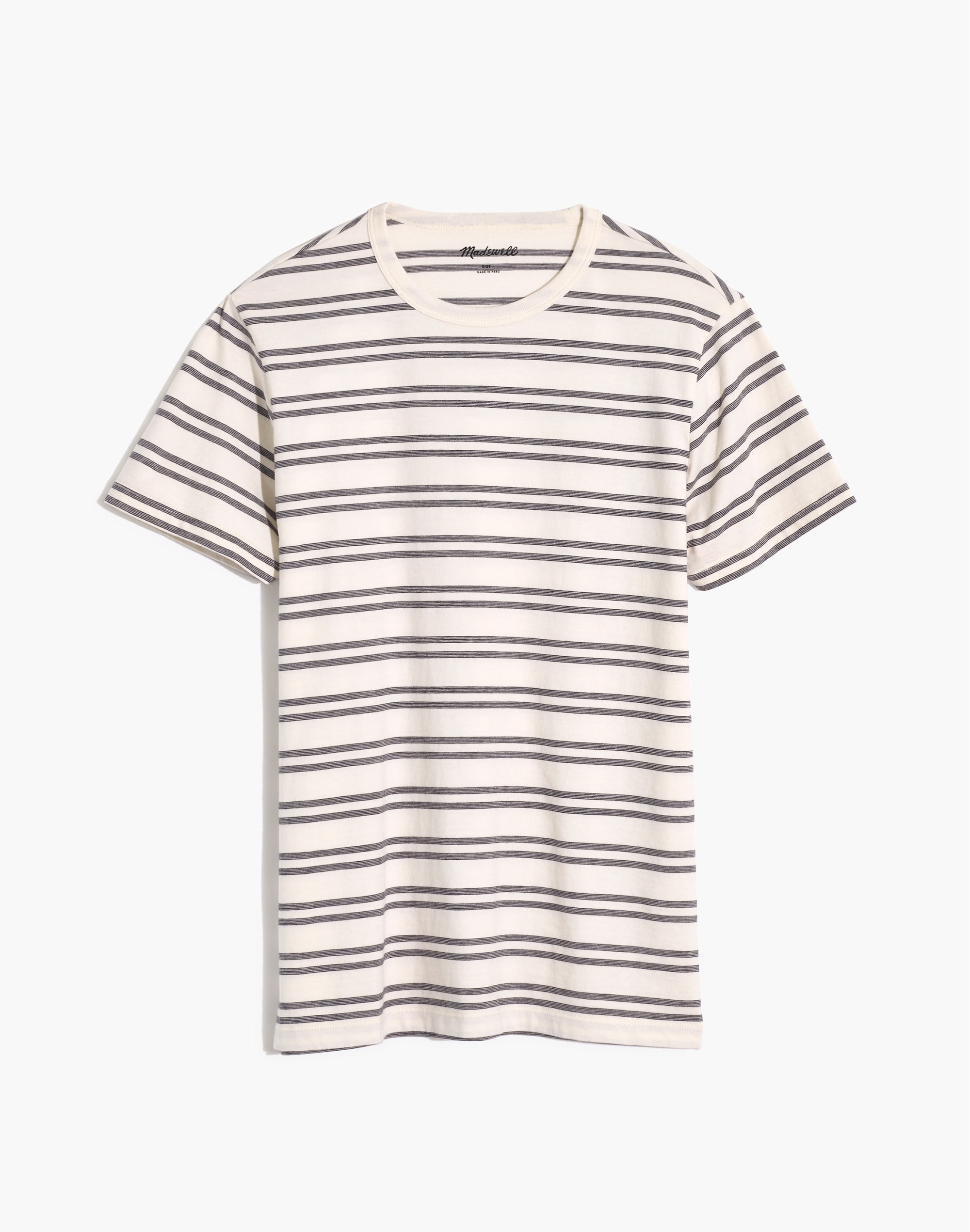 Allday Crewneck Tee in Hornsby Stripe