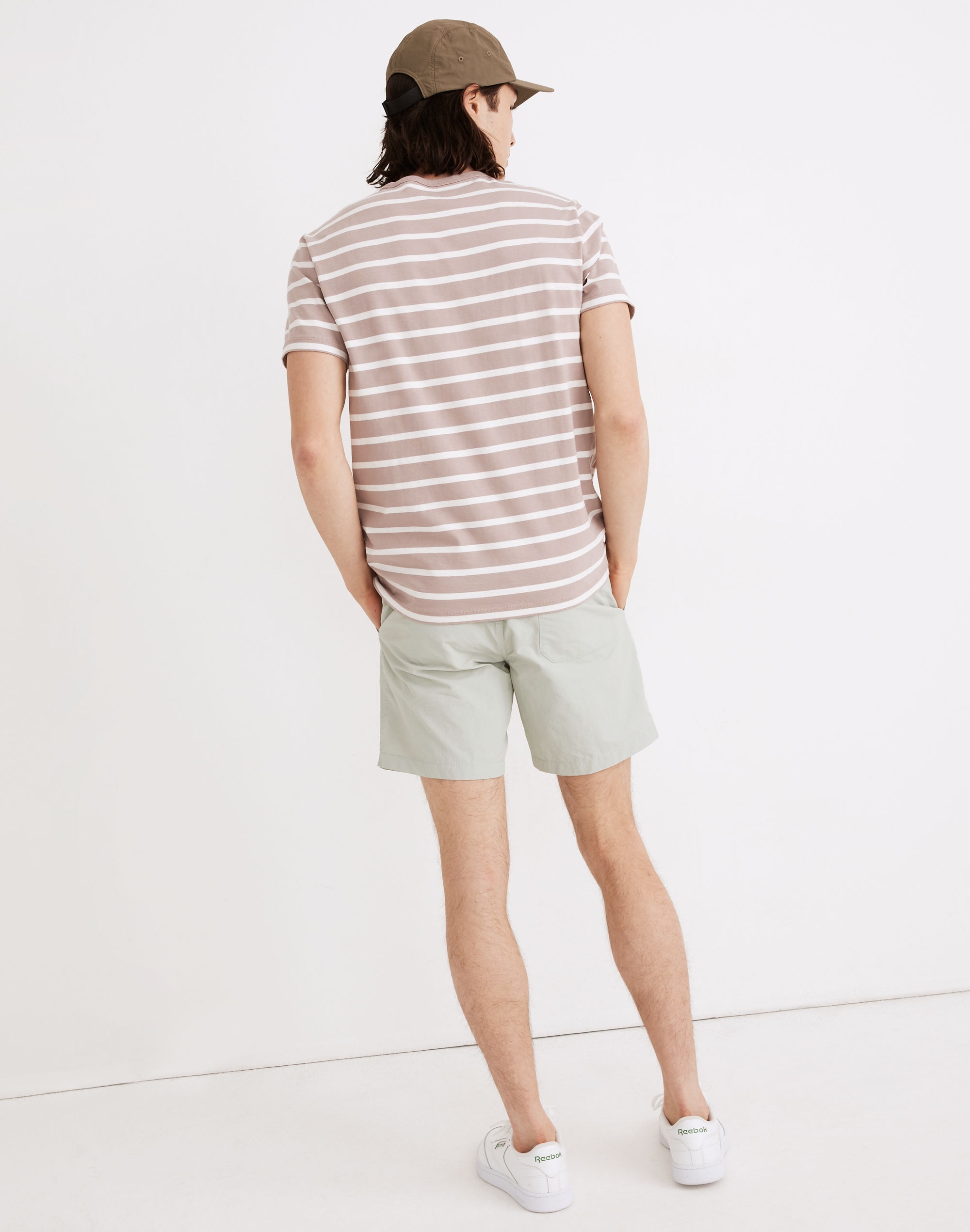 Allday Crewneck Tee in Fayette Stripe