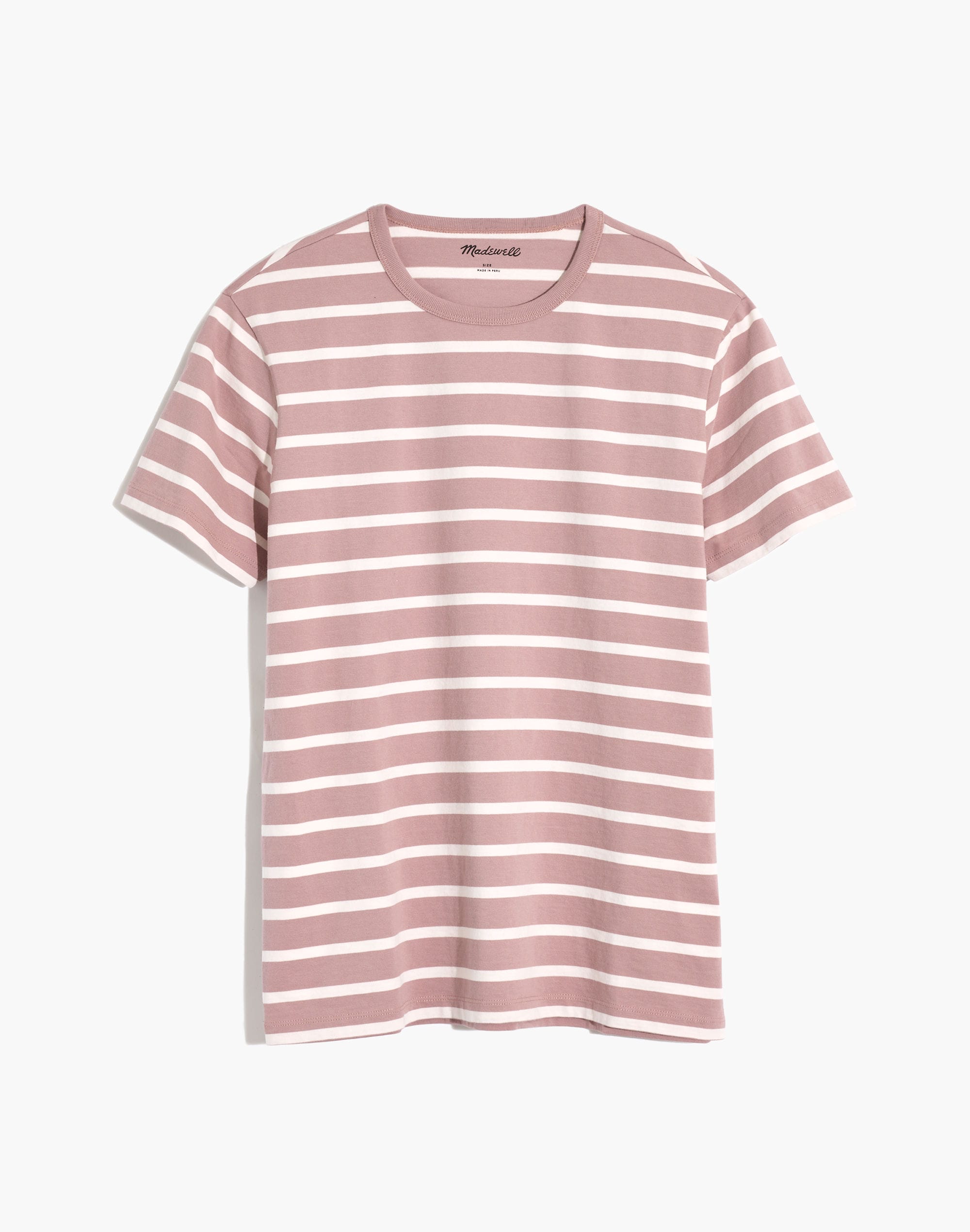 Allday Crewneck Tee in Fayette Stripe