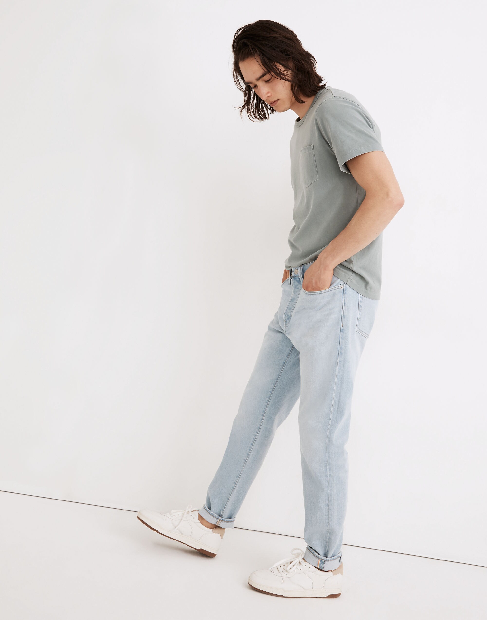 Relaxed Taper Authentic Flex Selvedge Jeans: Rainbow Pride Edition