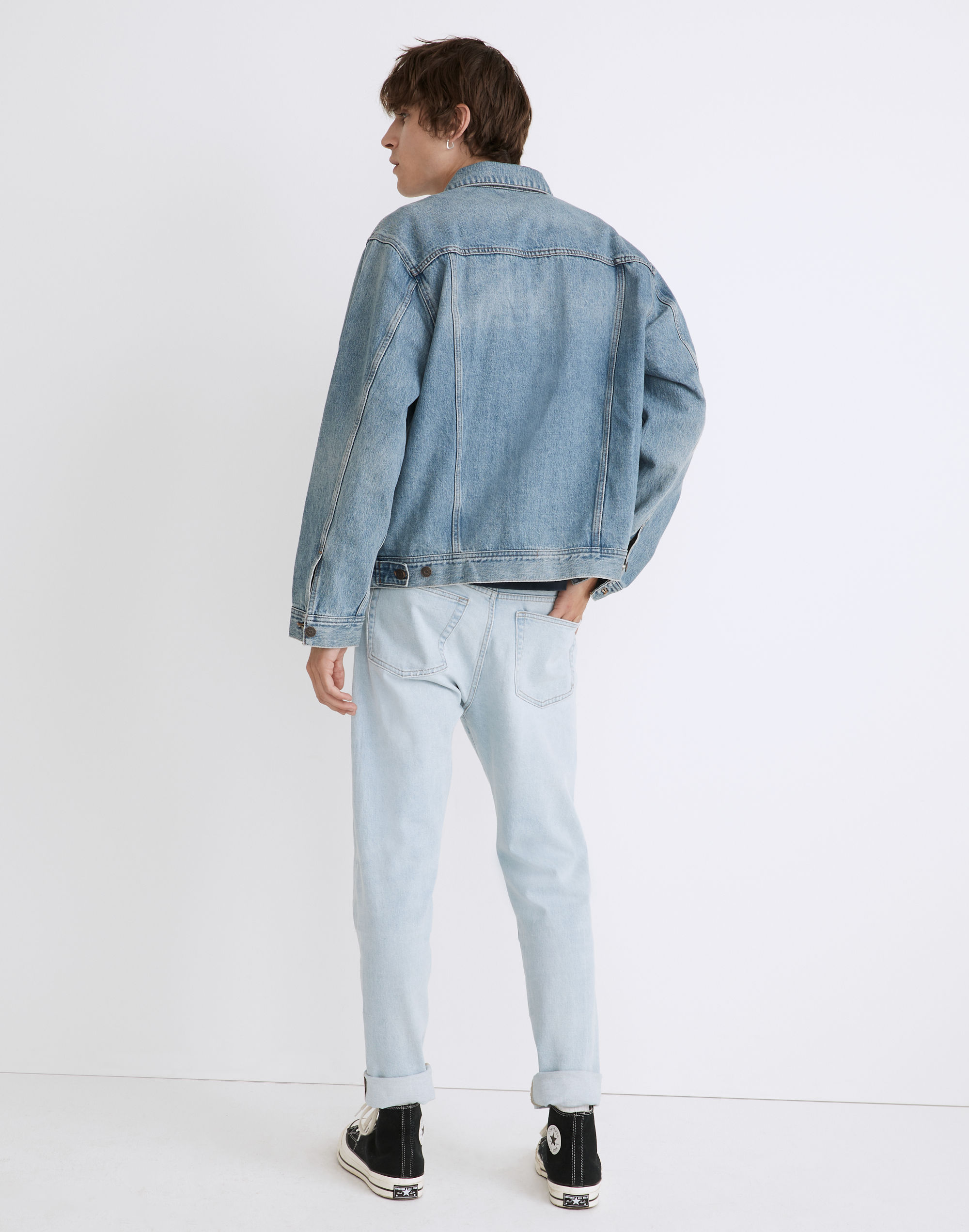 Relaxed Taper Authentic Flex Selvedge Jeans: Rainbow Pride Edition