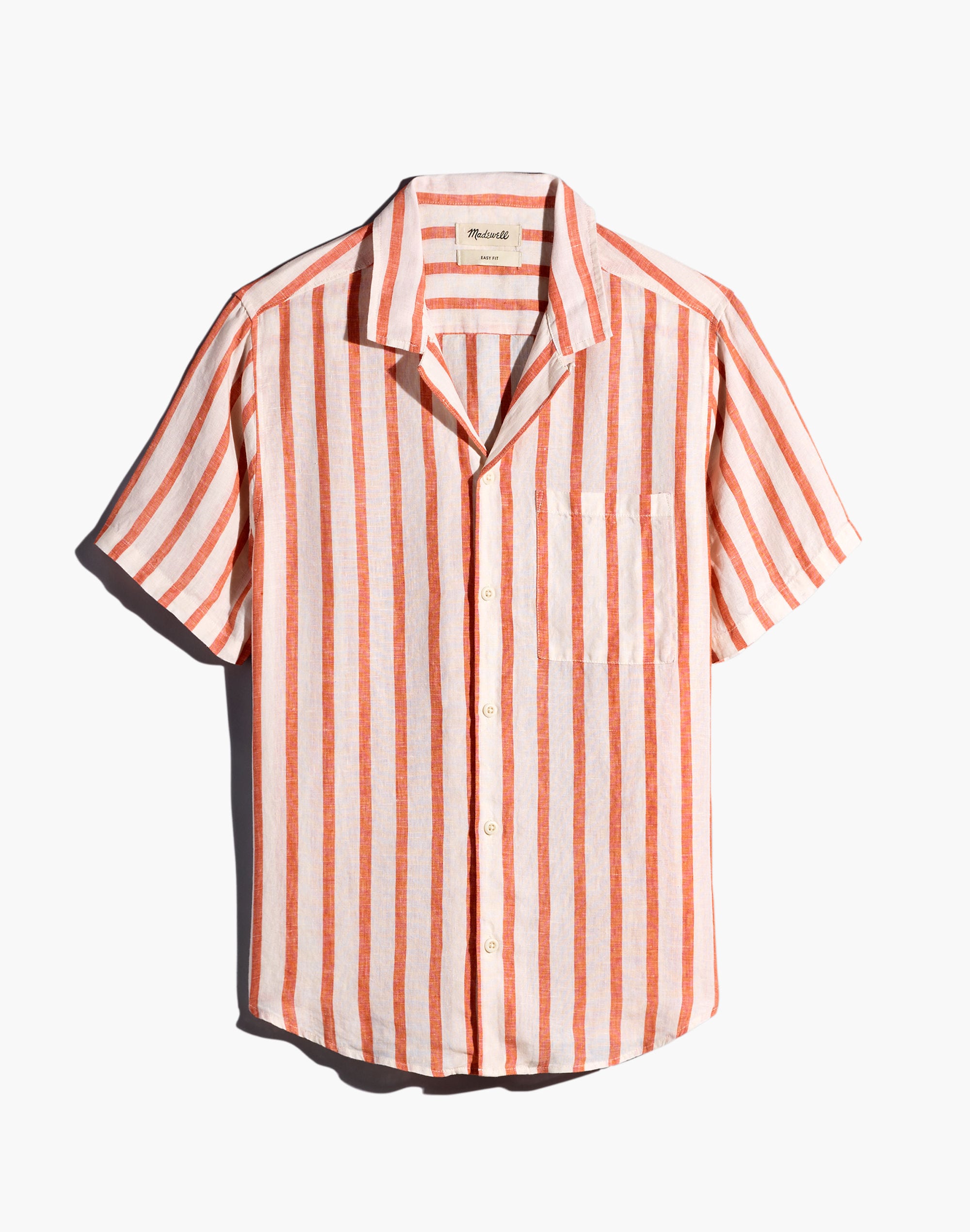 Linen Easy Short-Sleeve Shirt in Print Alternate Image 5