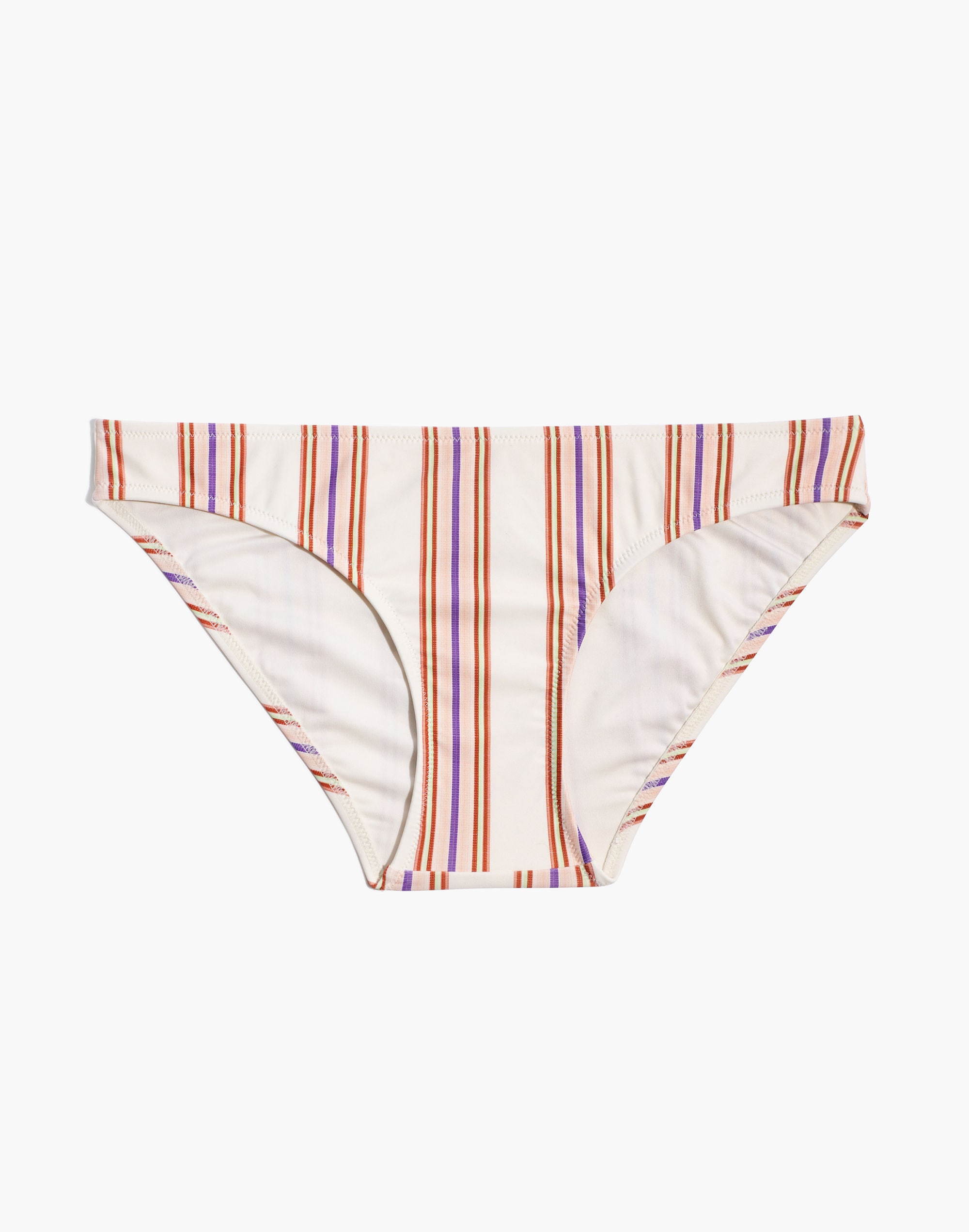 Madewell Second Wave Classic Bikini Bottom in Mayview Stripe