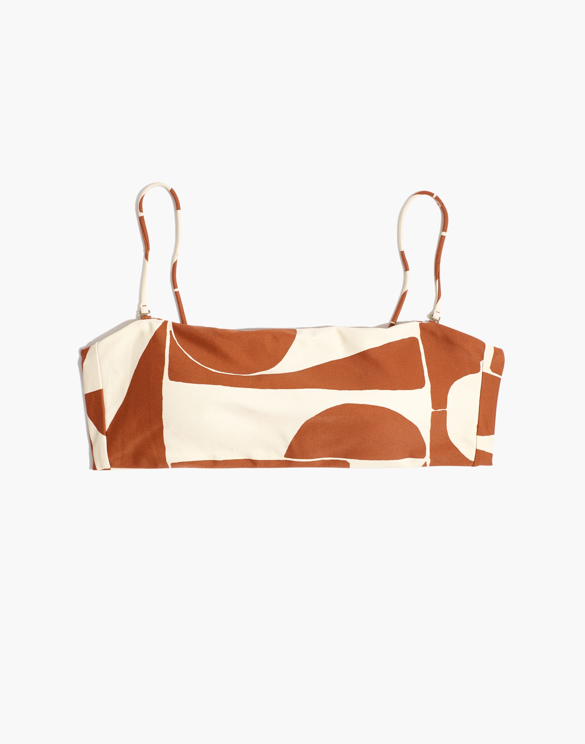 Madewell Second Wave Spaghetti-Strap Bandeau Bikini Top in Shape Series