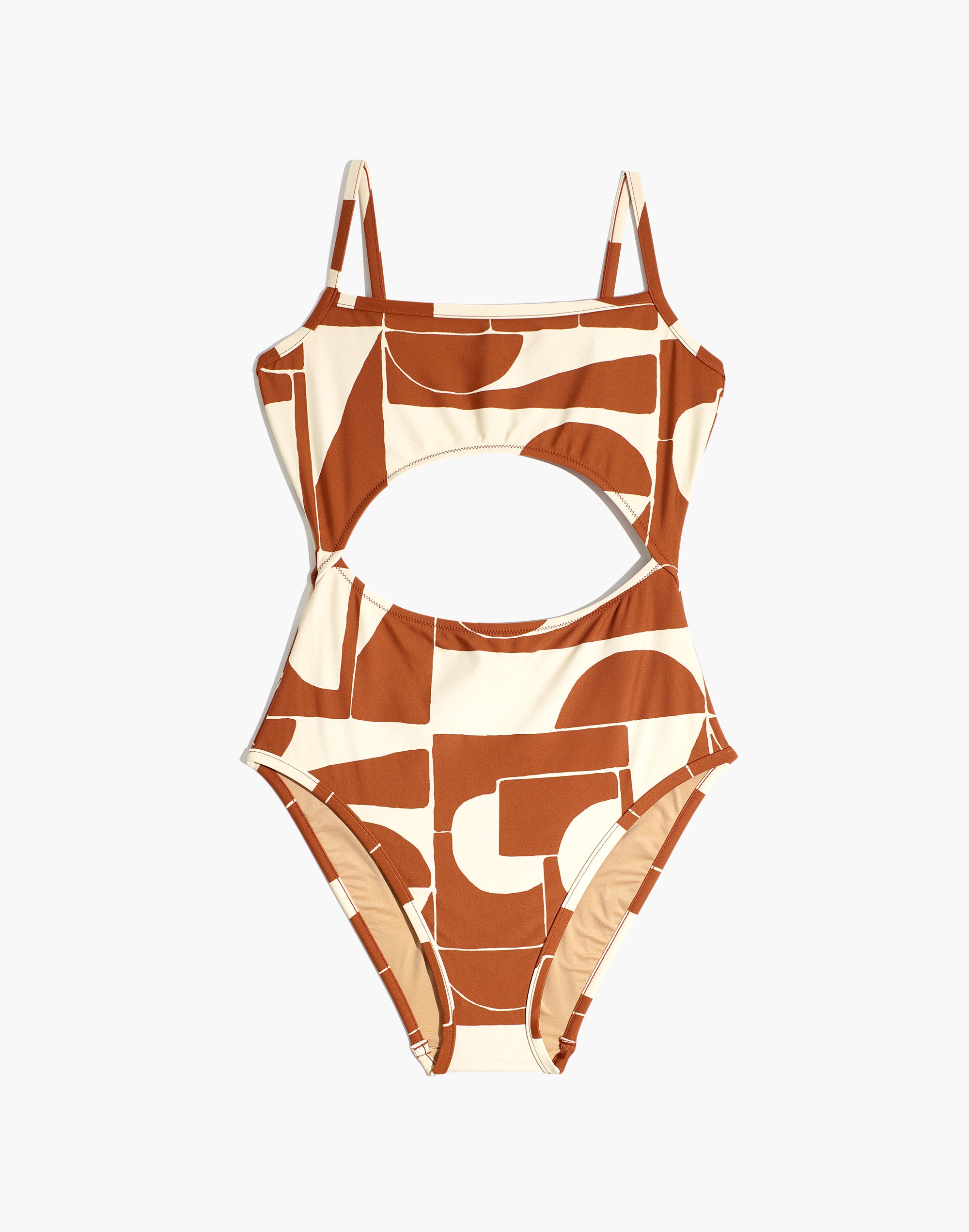 Madewell Second Wave Cutout One-Piece Swimsuit in Shape Series