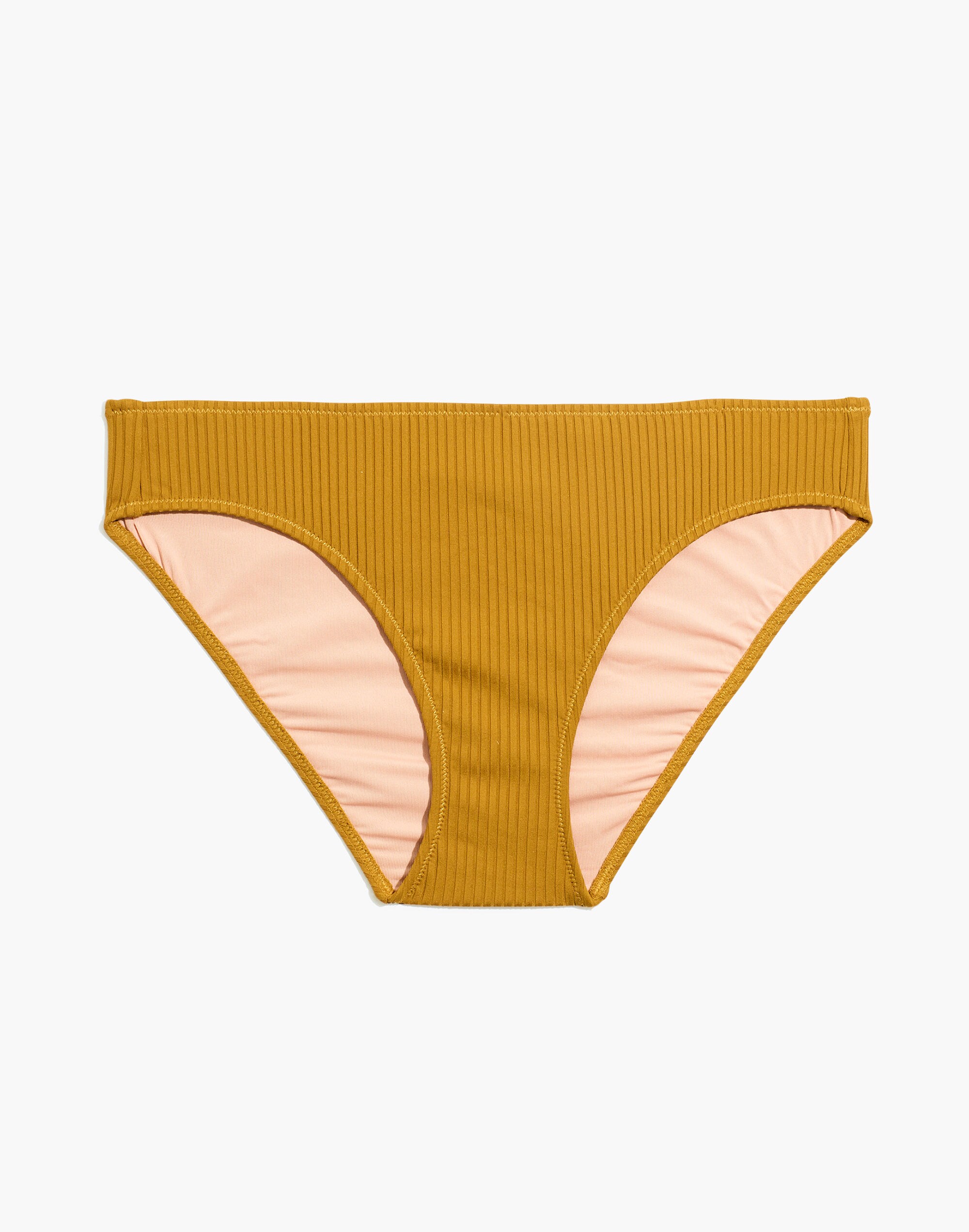 Madewell Second Wave Ribbed Classic Bikini Bottom