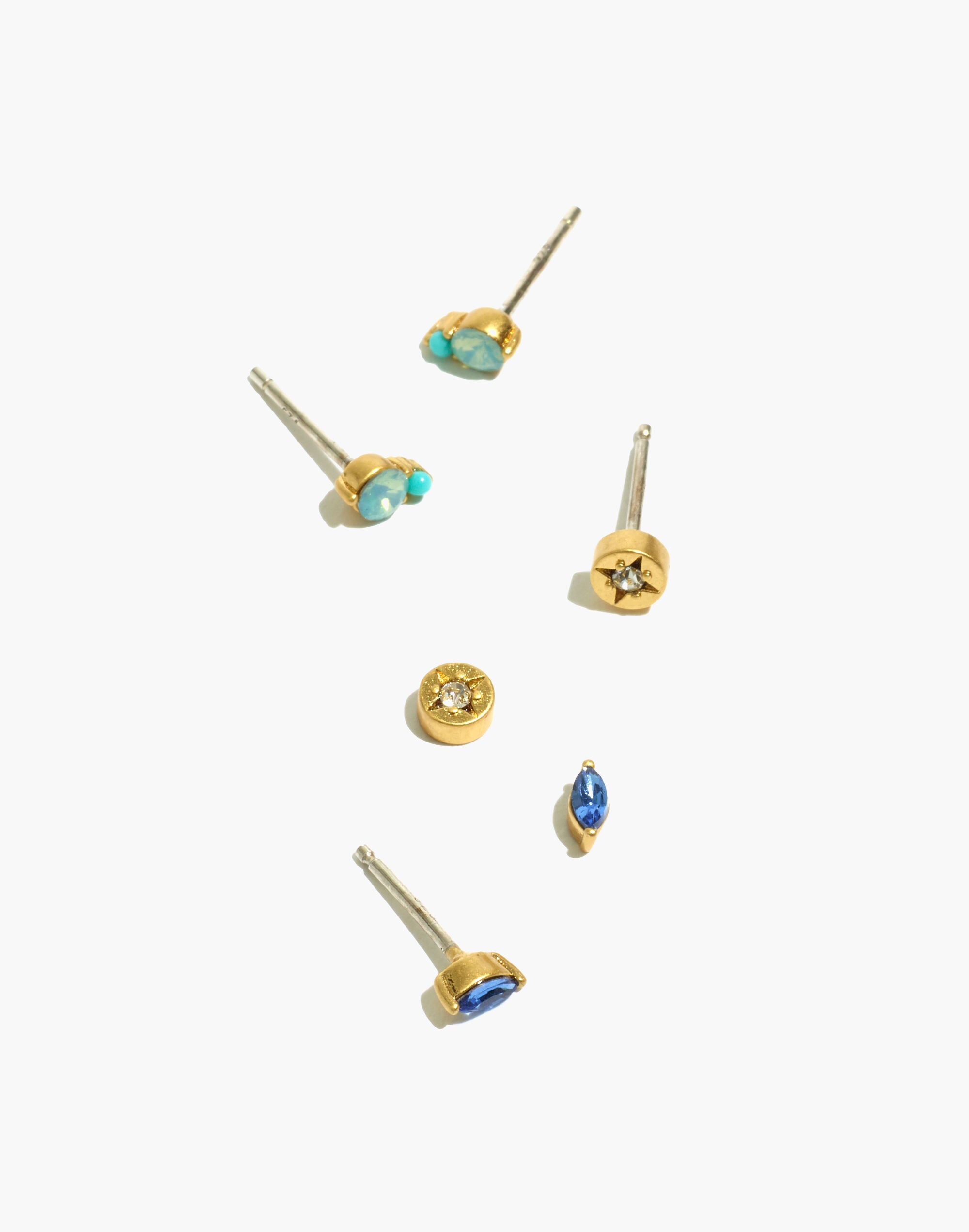 Gemtone Stud Earring Set