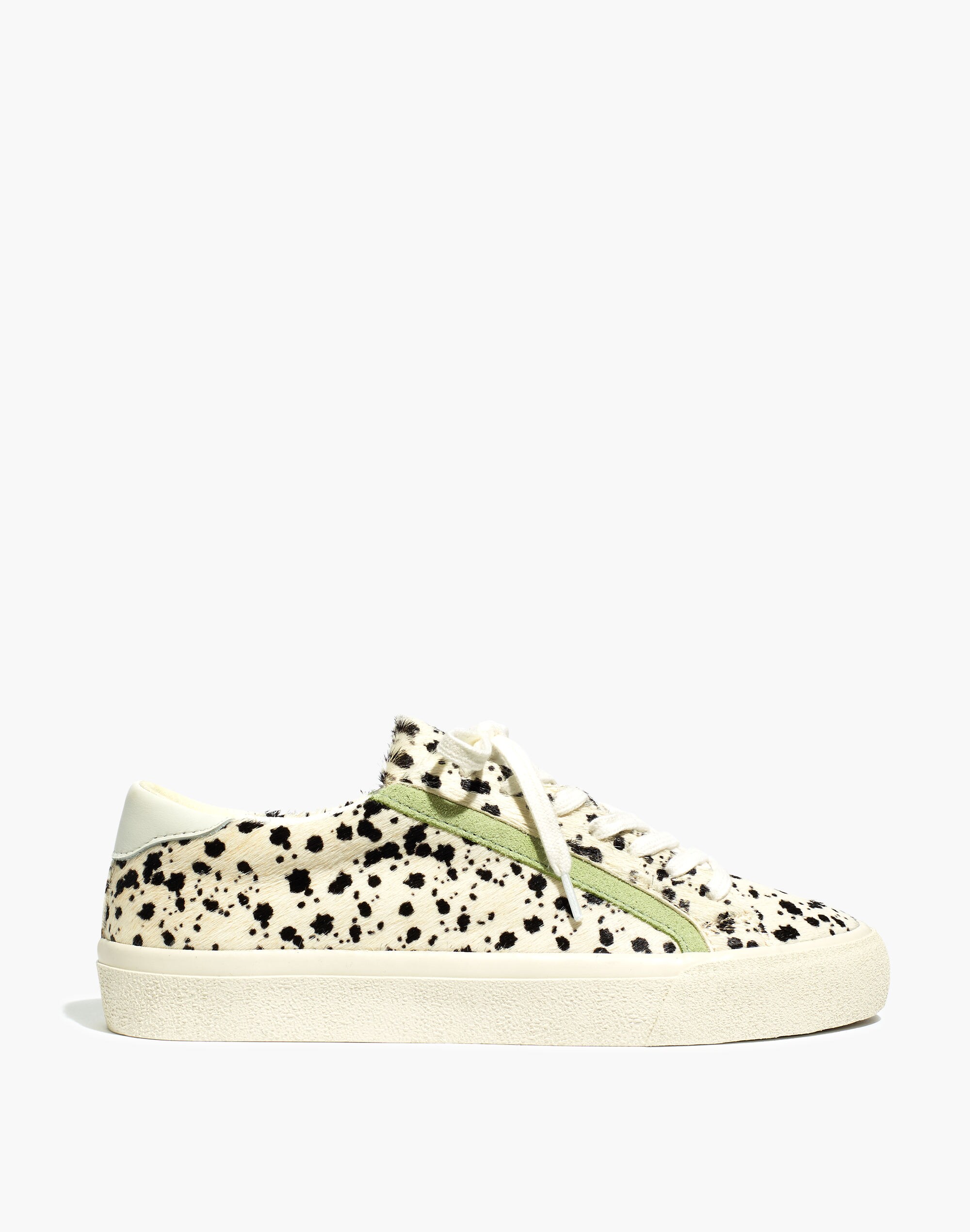 Sidewalk Low-Top Sneakers in Spatter-Painted Calf Hair