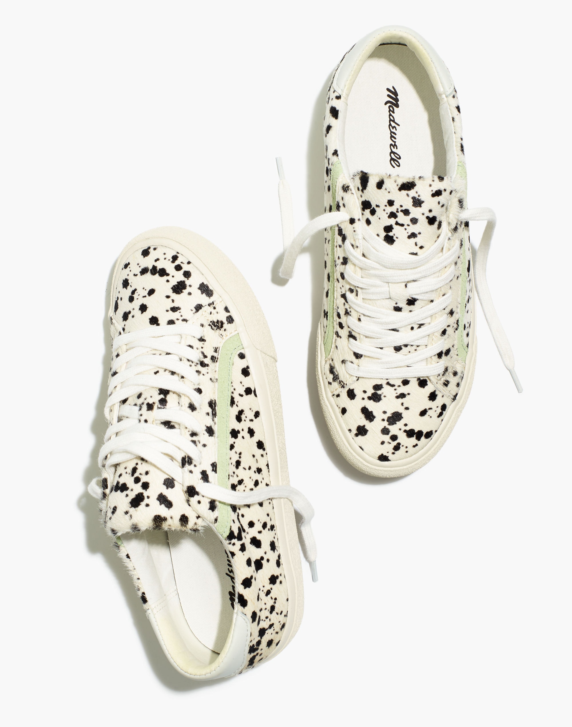 Sidewalk Low-Top Sneakers in Spatter-Painted Calf Hair