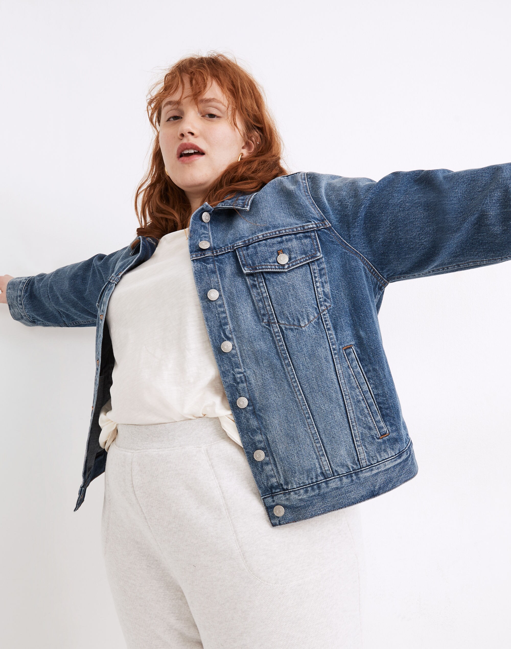 The Plus Jean Jacket in Medford Wash