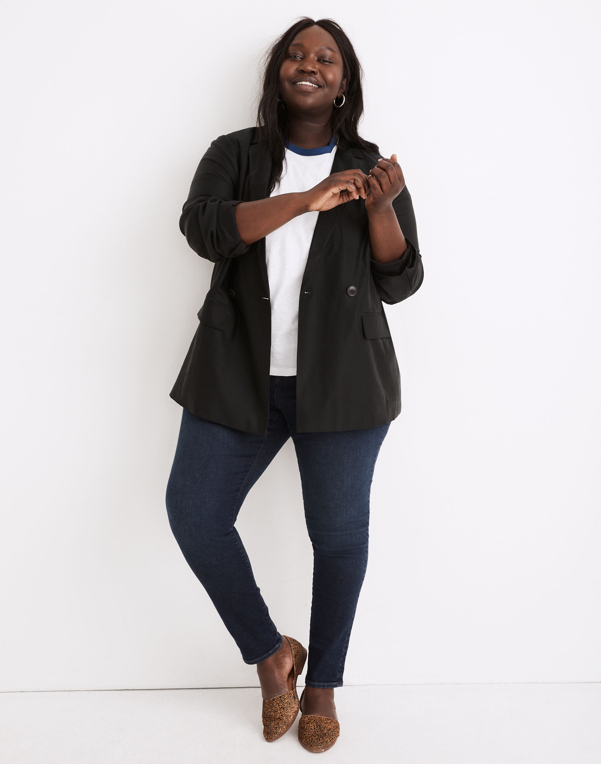 plus caldwell double-breasted blazer: two button edition