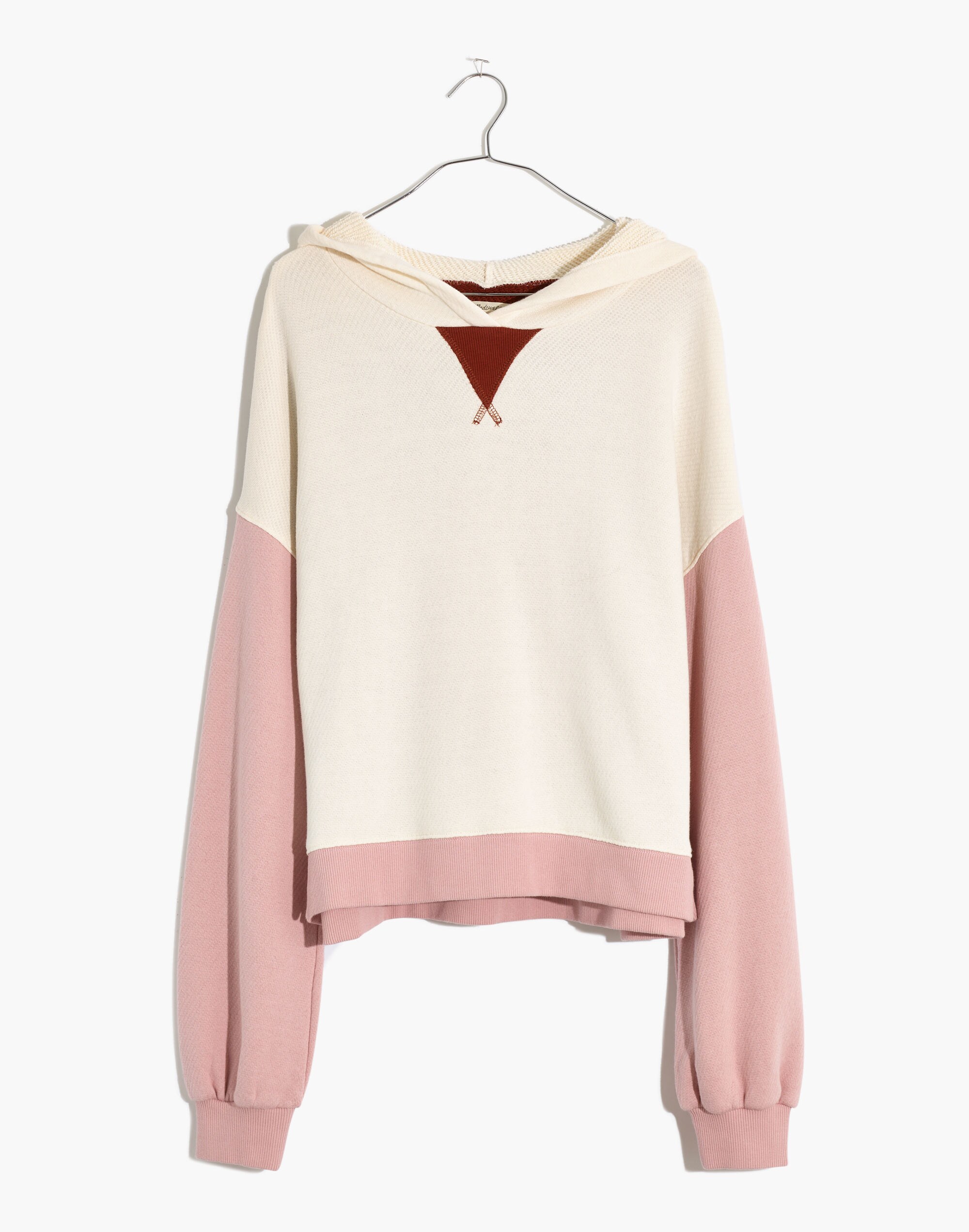 Plus MWL Airyterry Cropped Forward-Seam Hoodie Sweatshirt