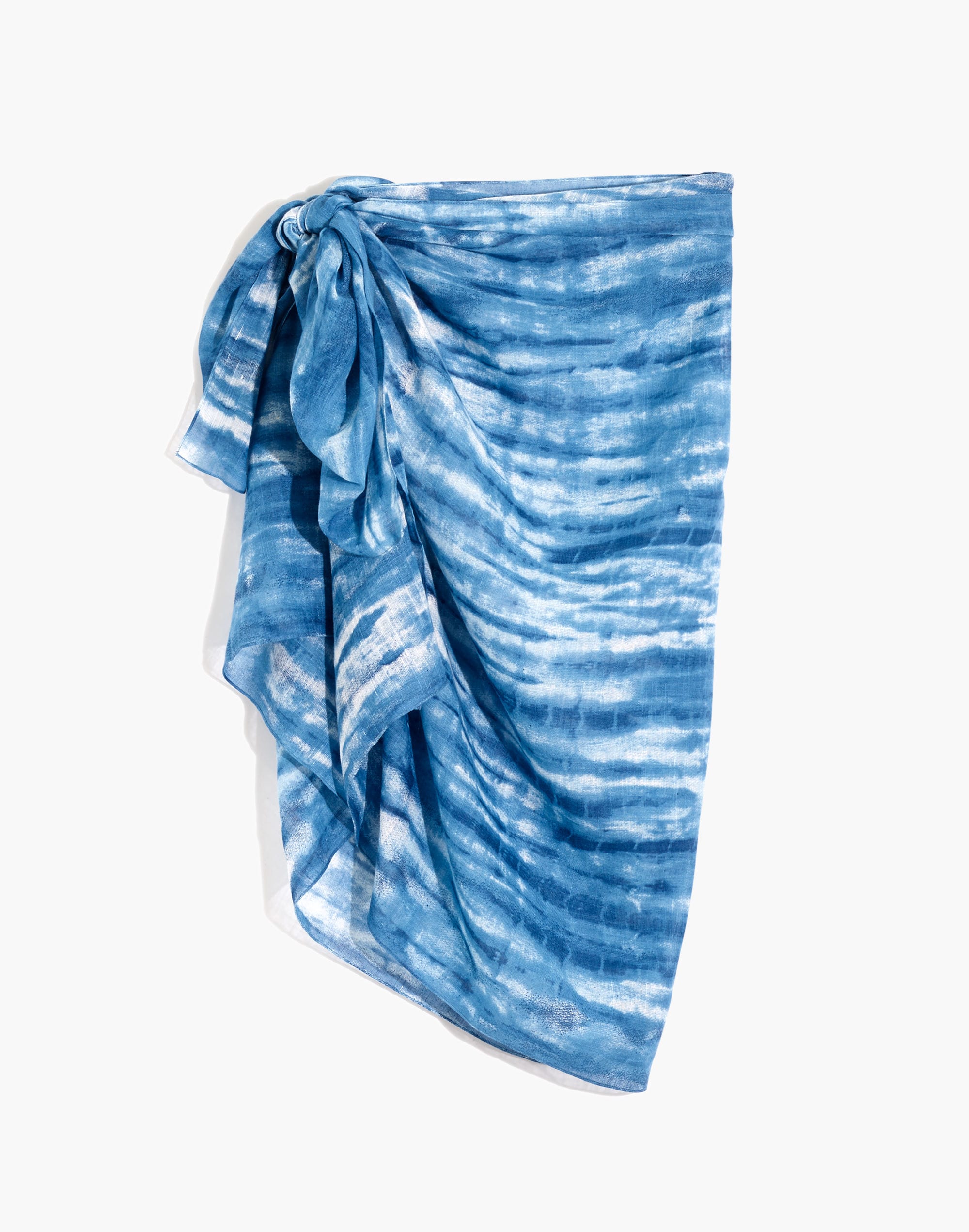 Indigo Tie-Dye Sarong Scarf