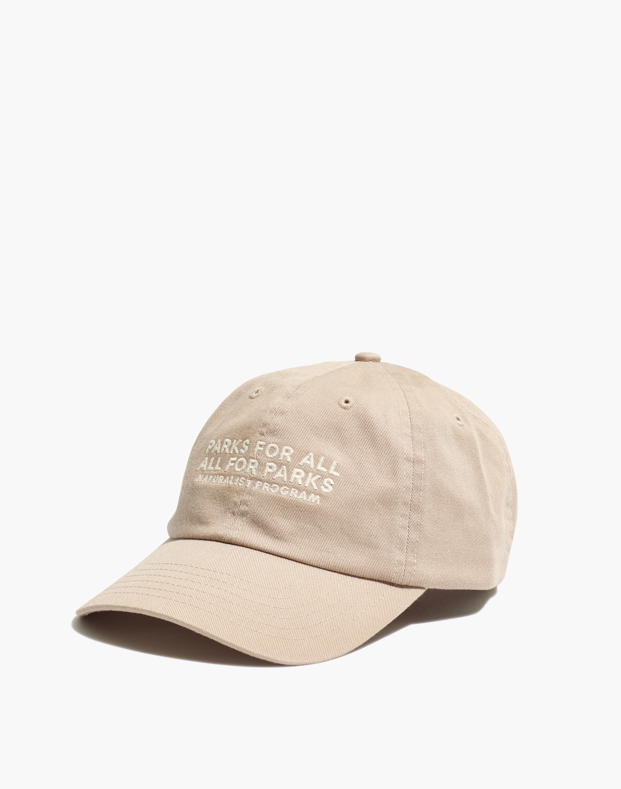 madewell x parks project naturalist program embroidered baseball cap