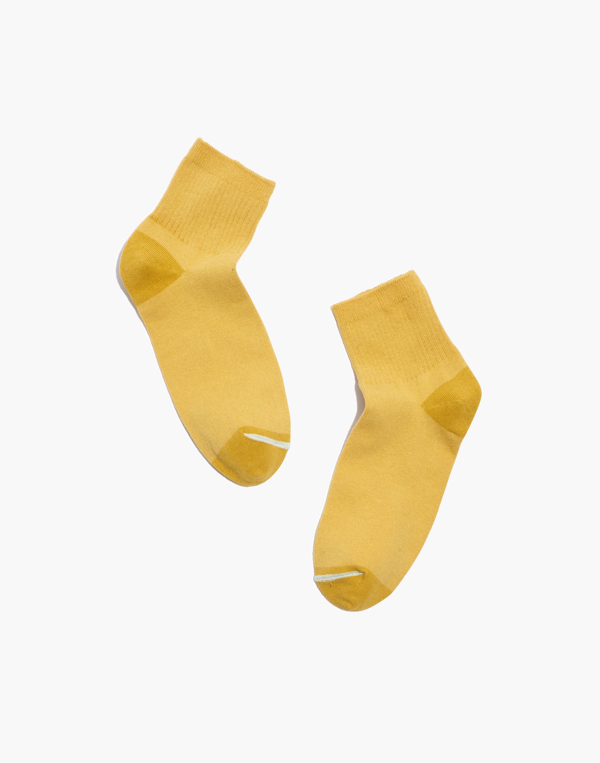 Linen-Blend Ribbed Ankle Socks