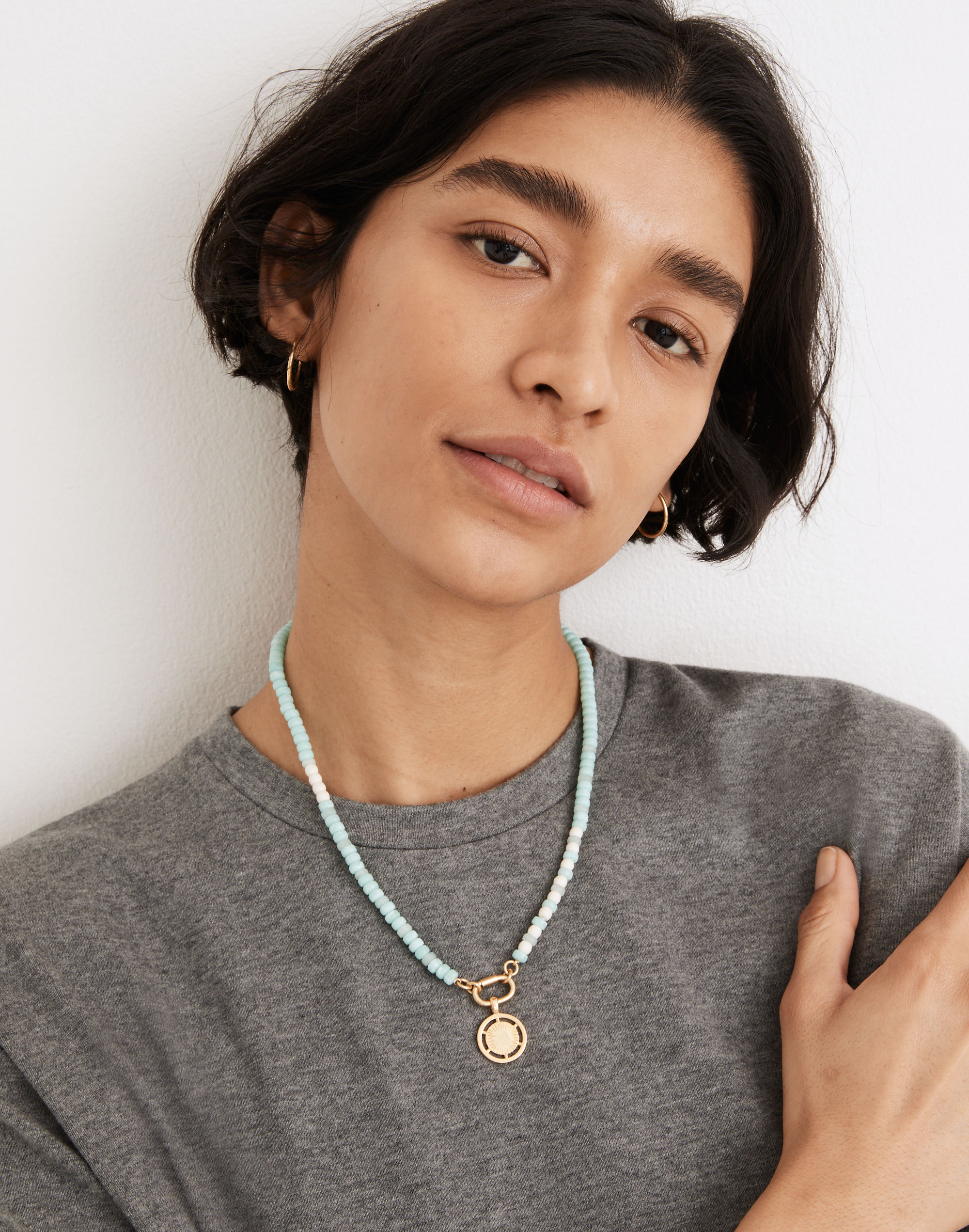 Spokeshine Carabiner Beaded Necklace