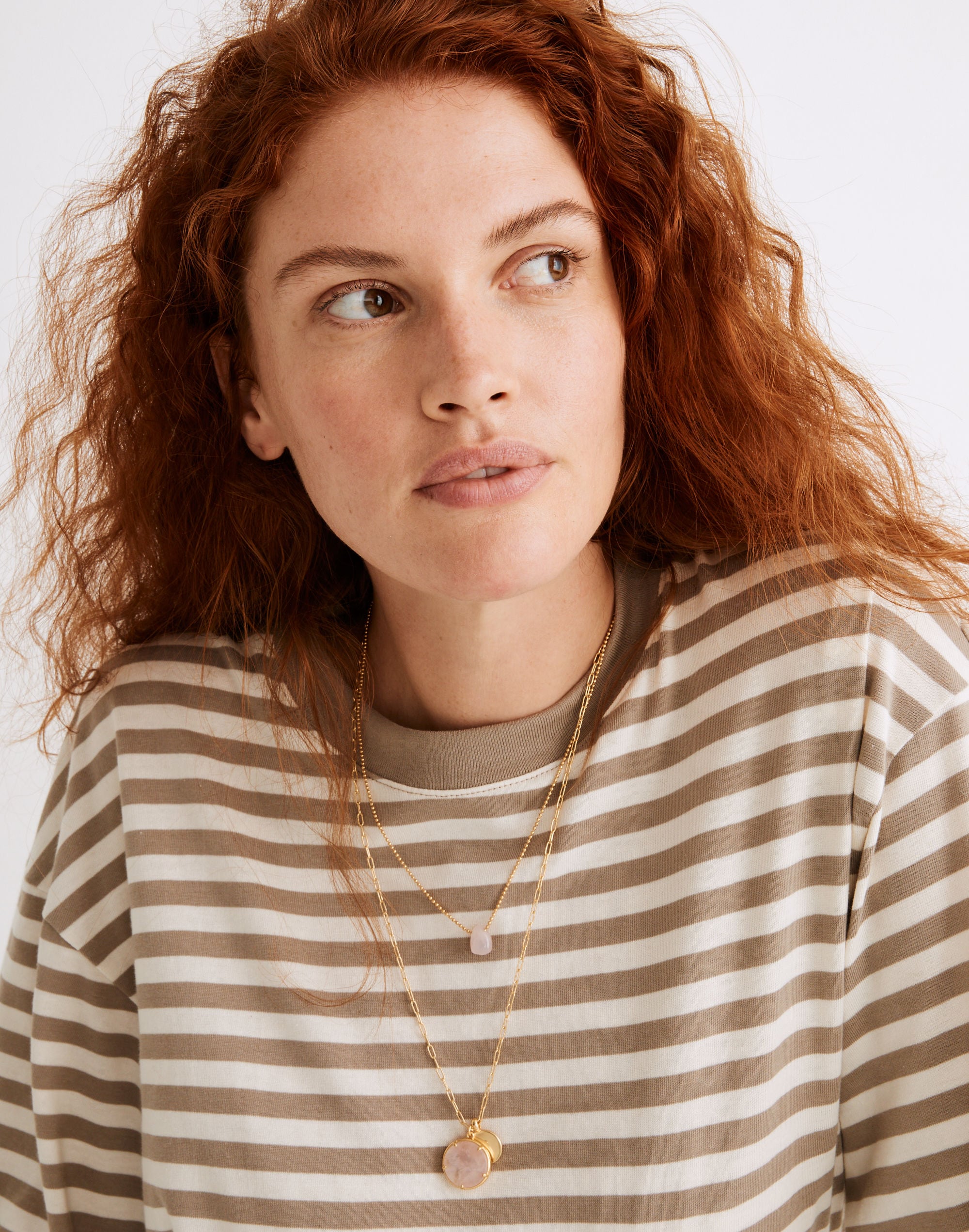 Stone Collection Rose Quartz Pendant Necklace