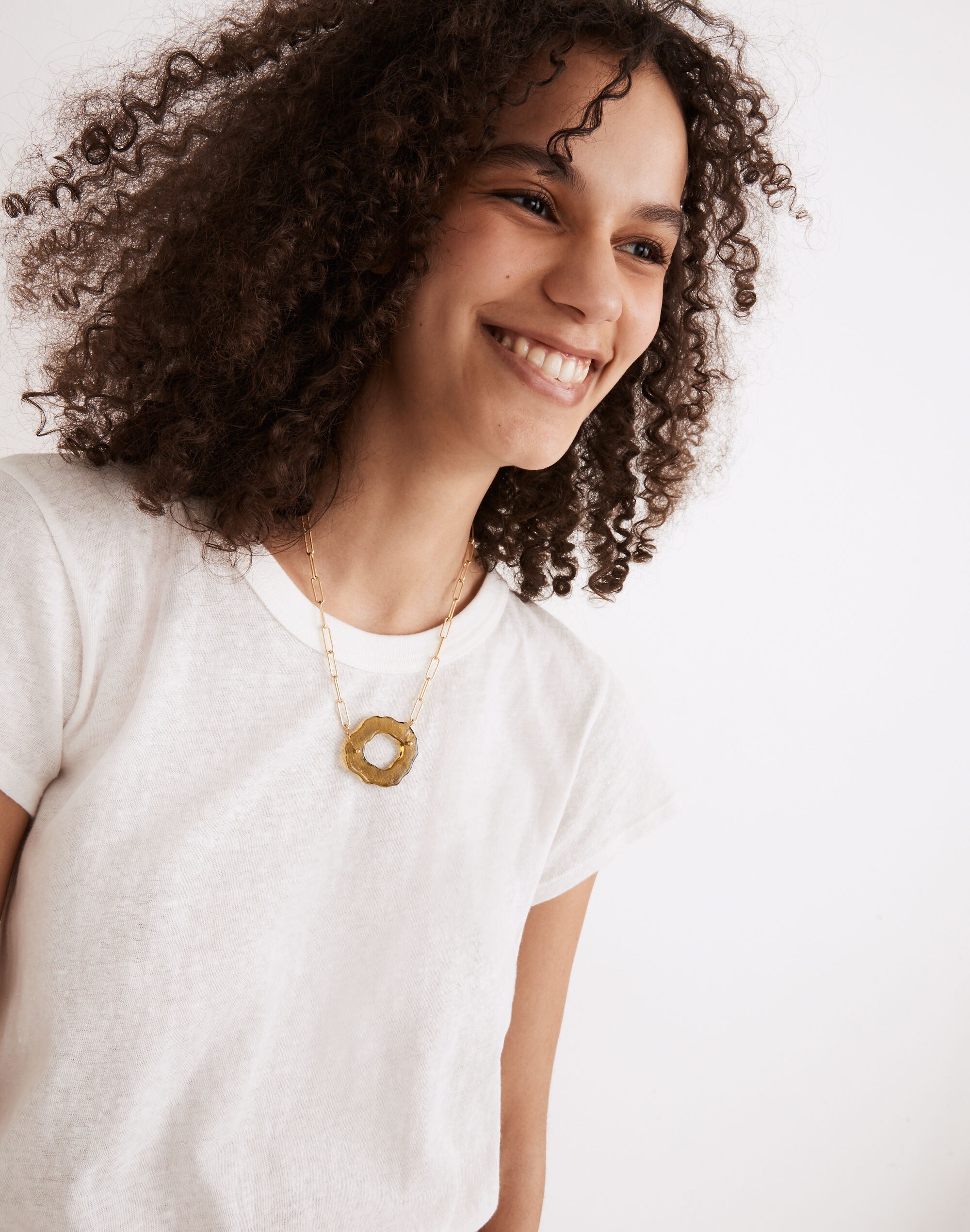 Madewell x CLED&reg; Upcycled Glass Paperclip Chain Necklace