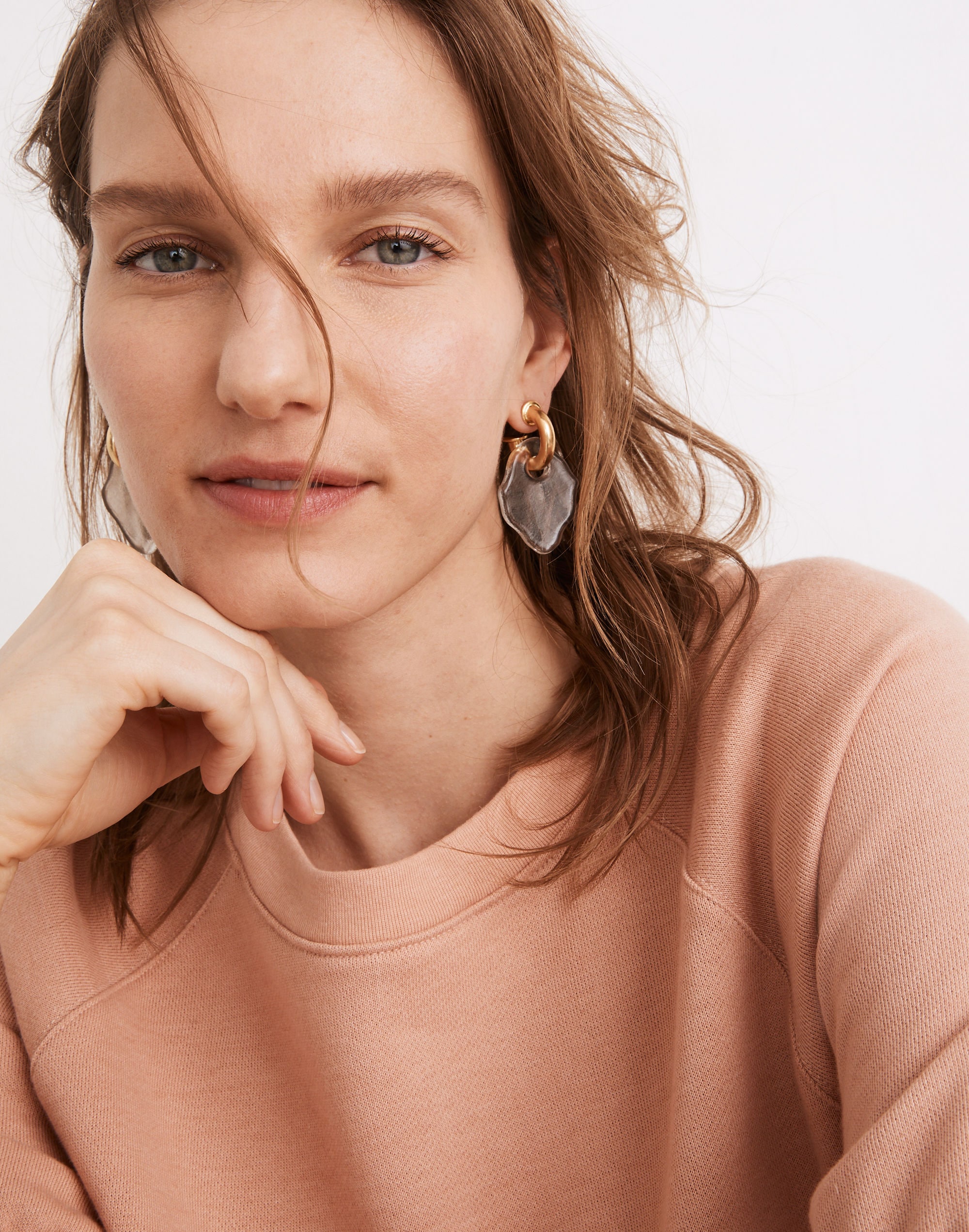 Madewell x CLED&reg; Upcycled Glass Chunky Hoop Earrings