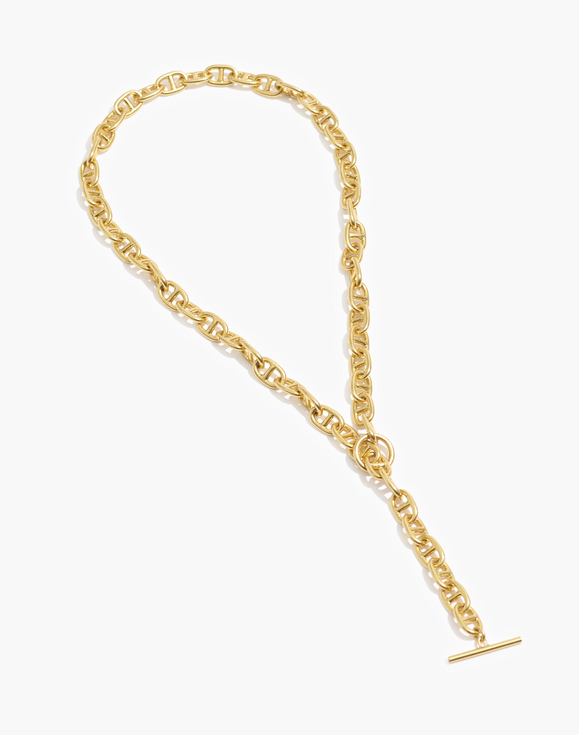 Chunky Chain Lariat Necklace