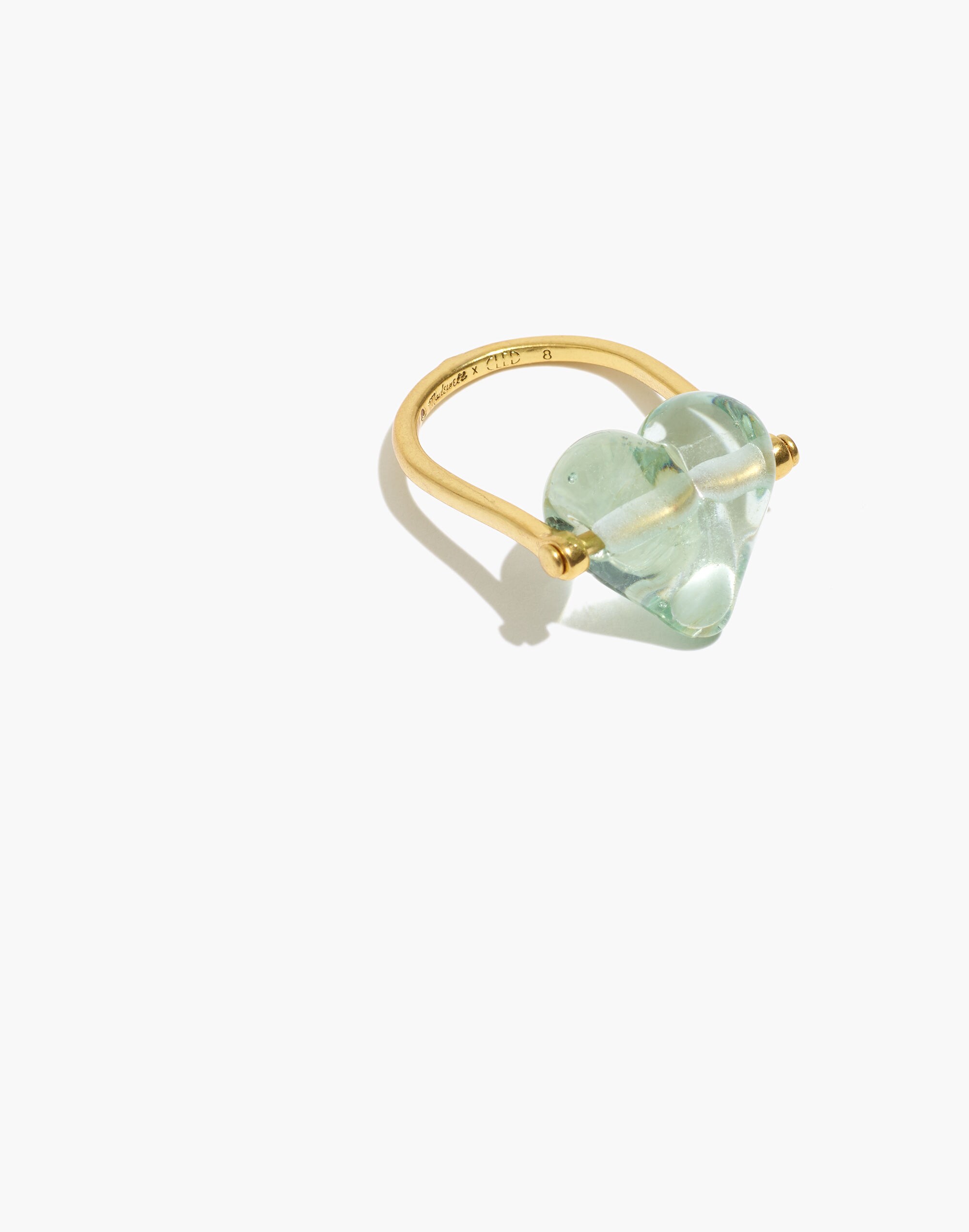 Madewell x CLED&reg; Upcycled Glass Heart Ring