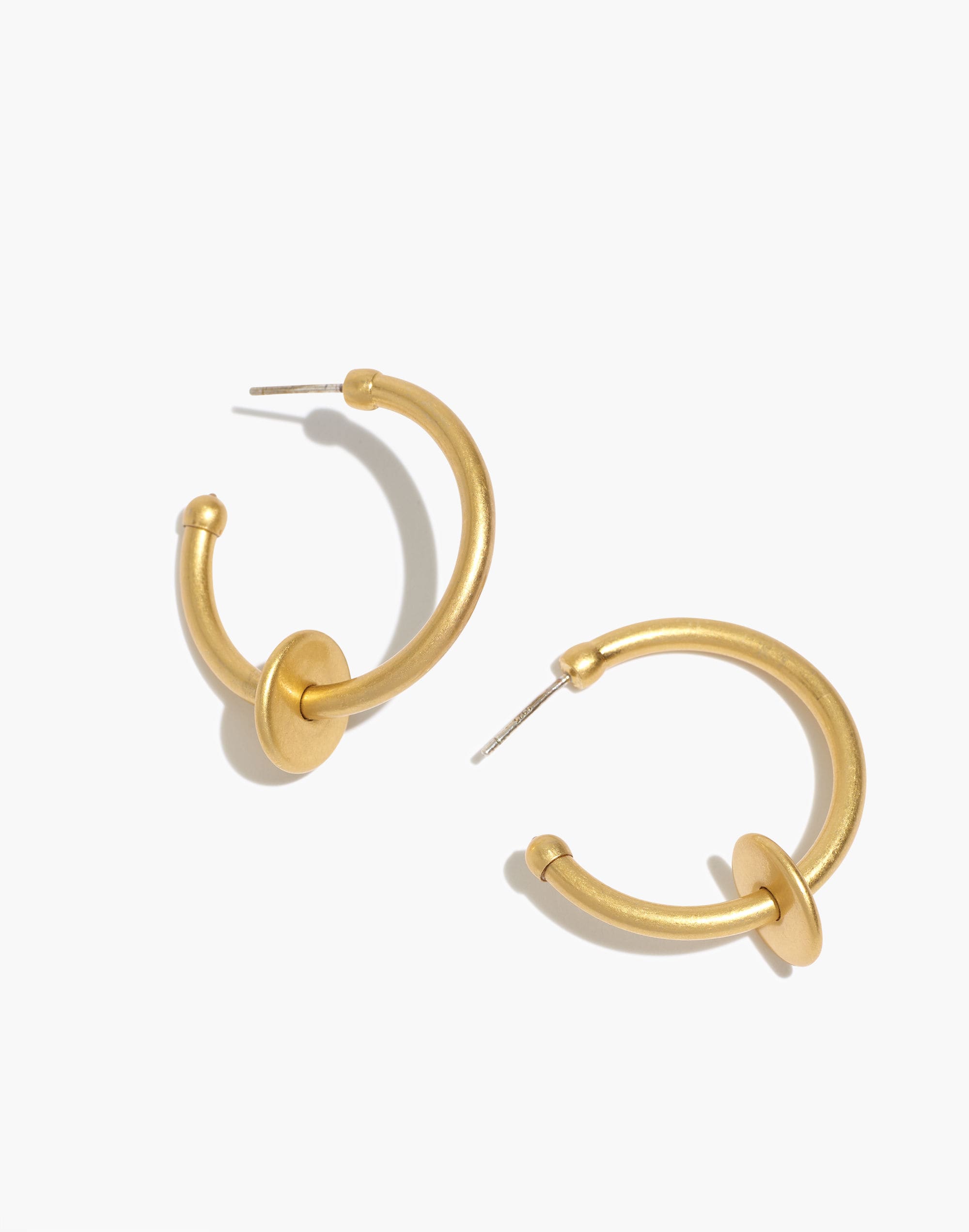 Washer Medium Hoop Earrings