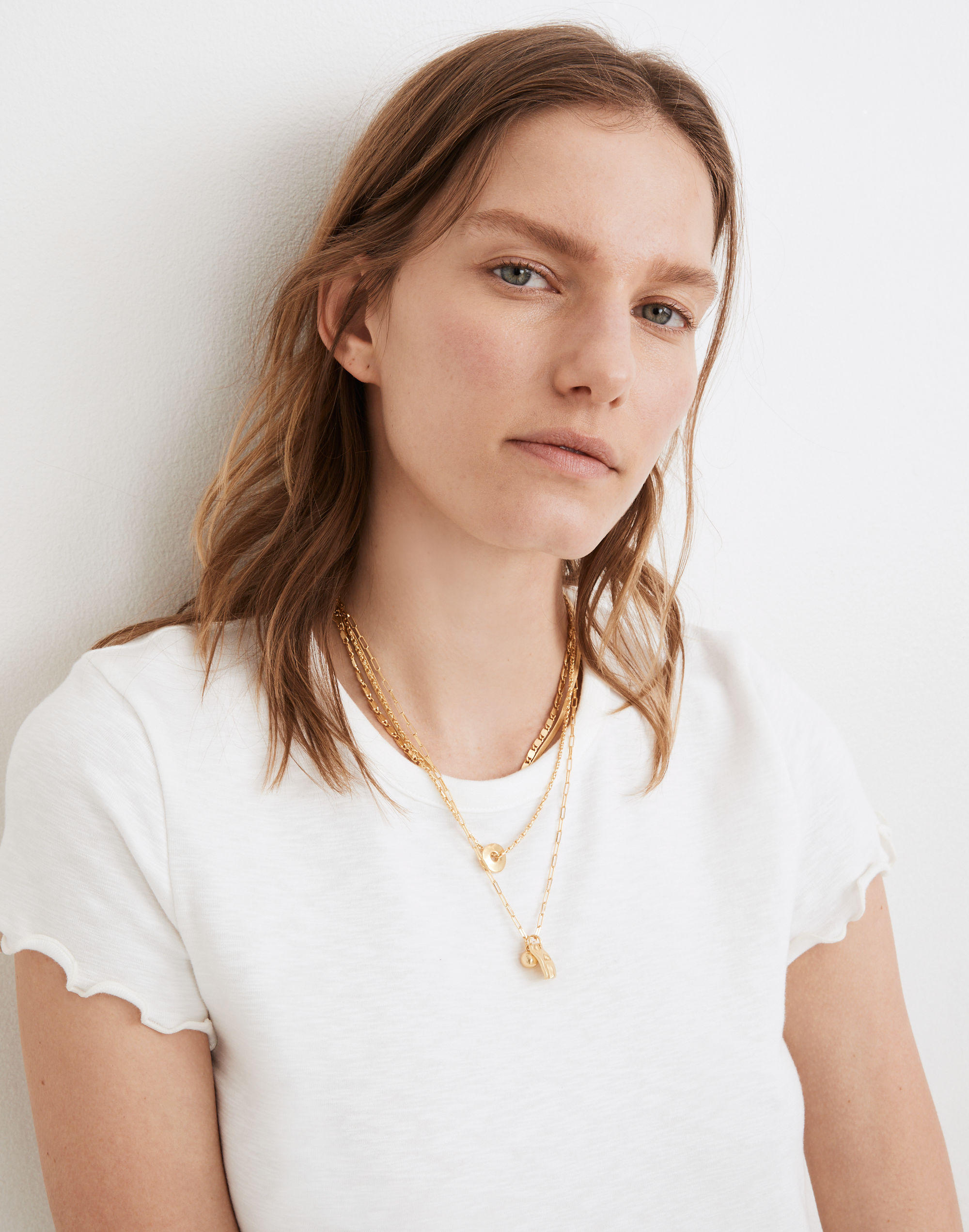 Three-Piece Washer Chain Necklace Set