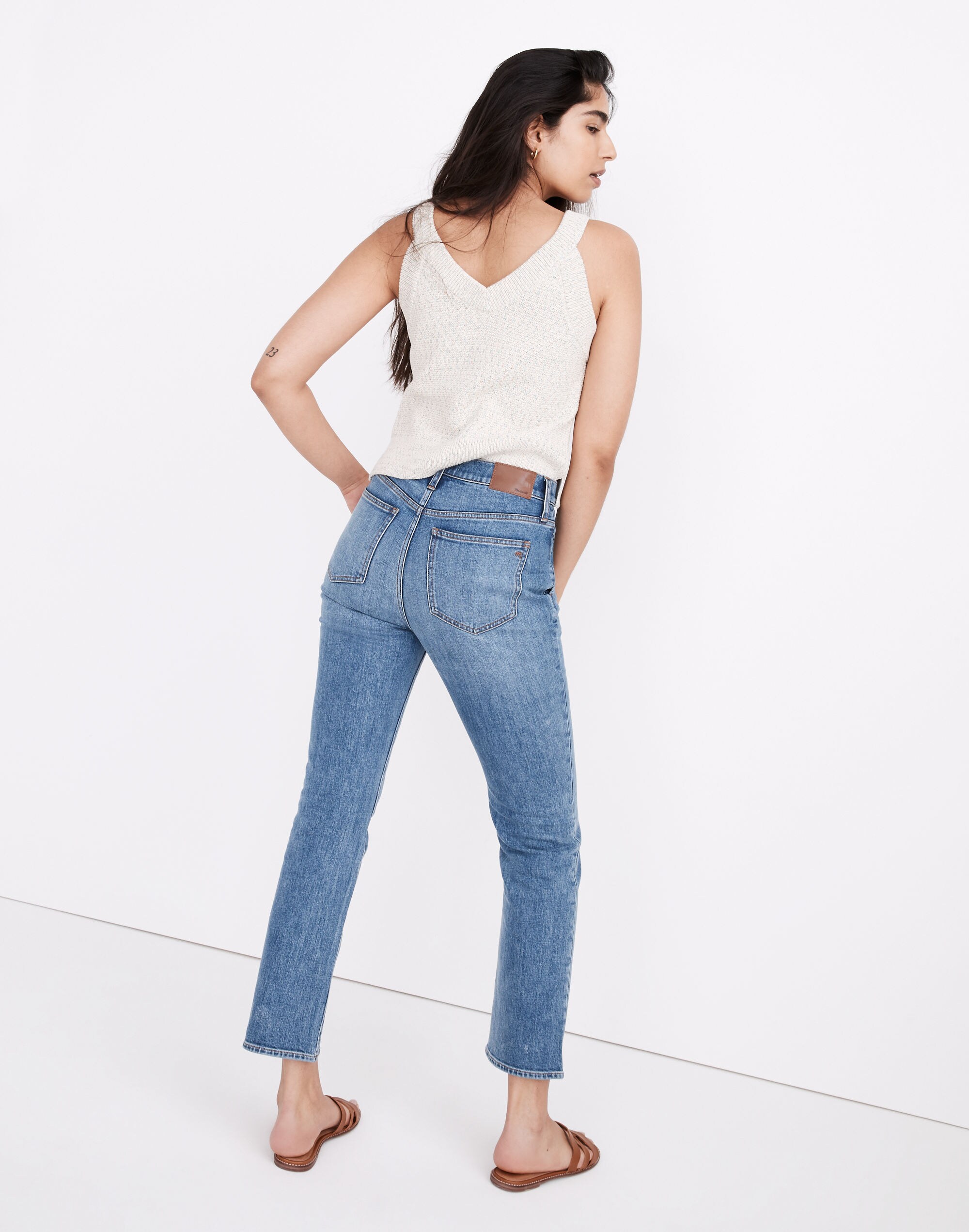 Slim Demi-Boot Jeans in Tracy Wash: Western Yoke Edition