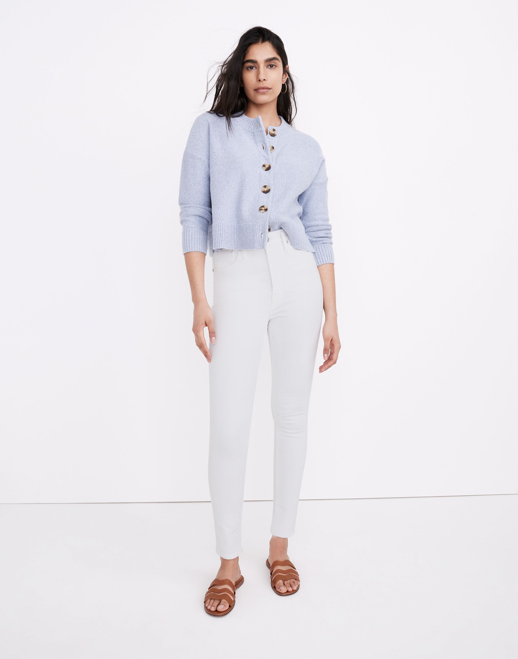 tall 11 high-rise skinny jeans in pure white