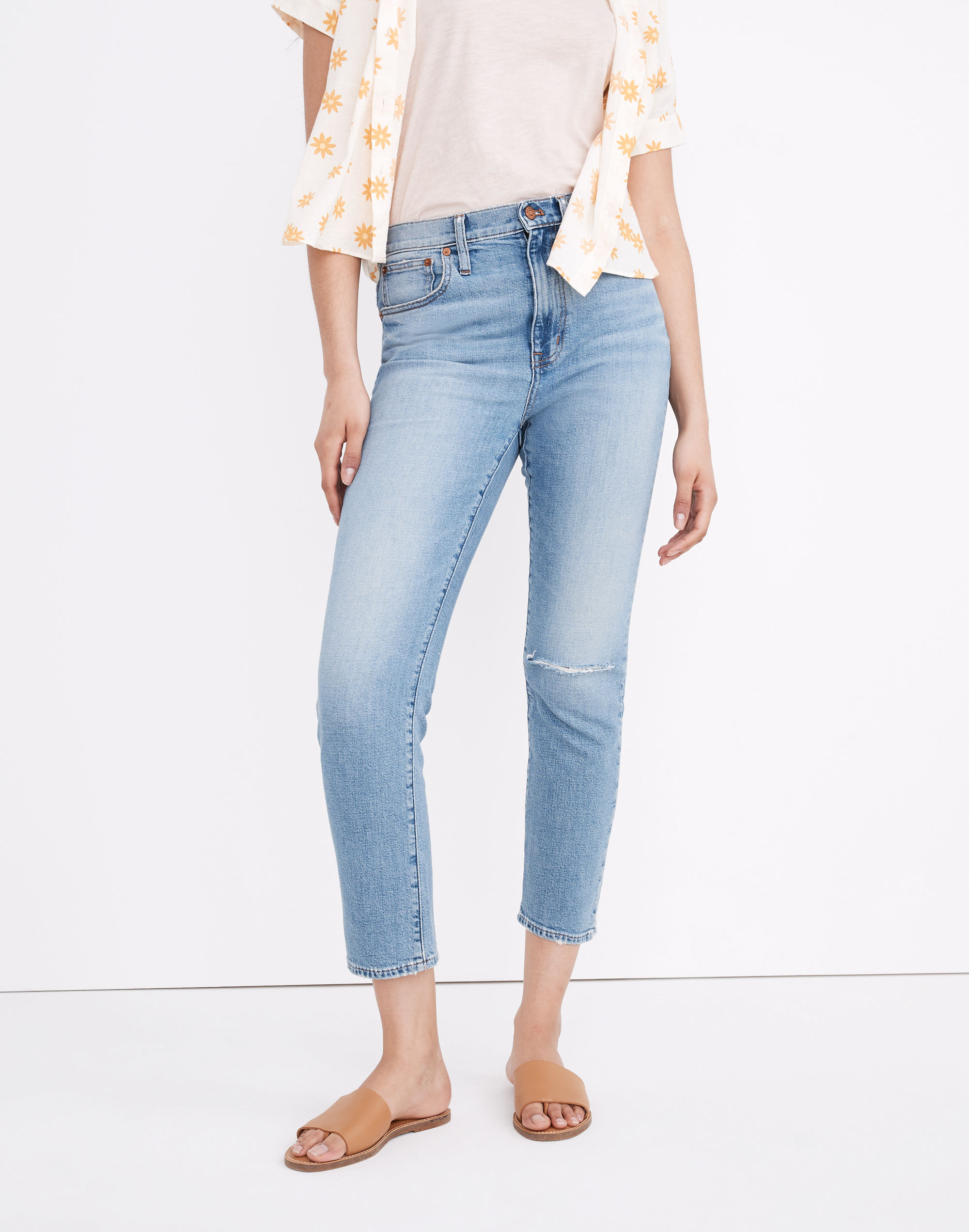 The Tall High-Rise Slim Boyjean in Summit Wash: Summerweight Edition