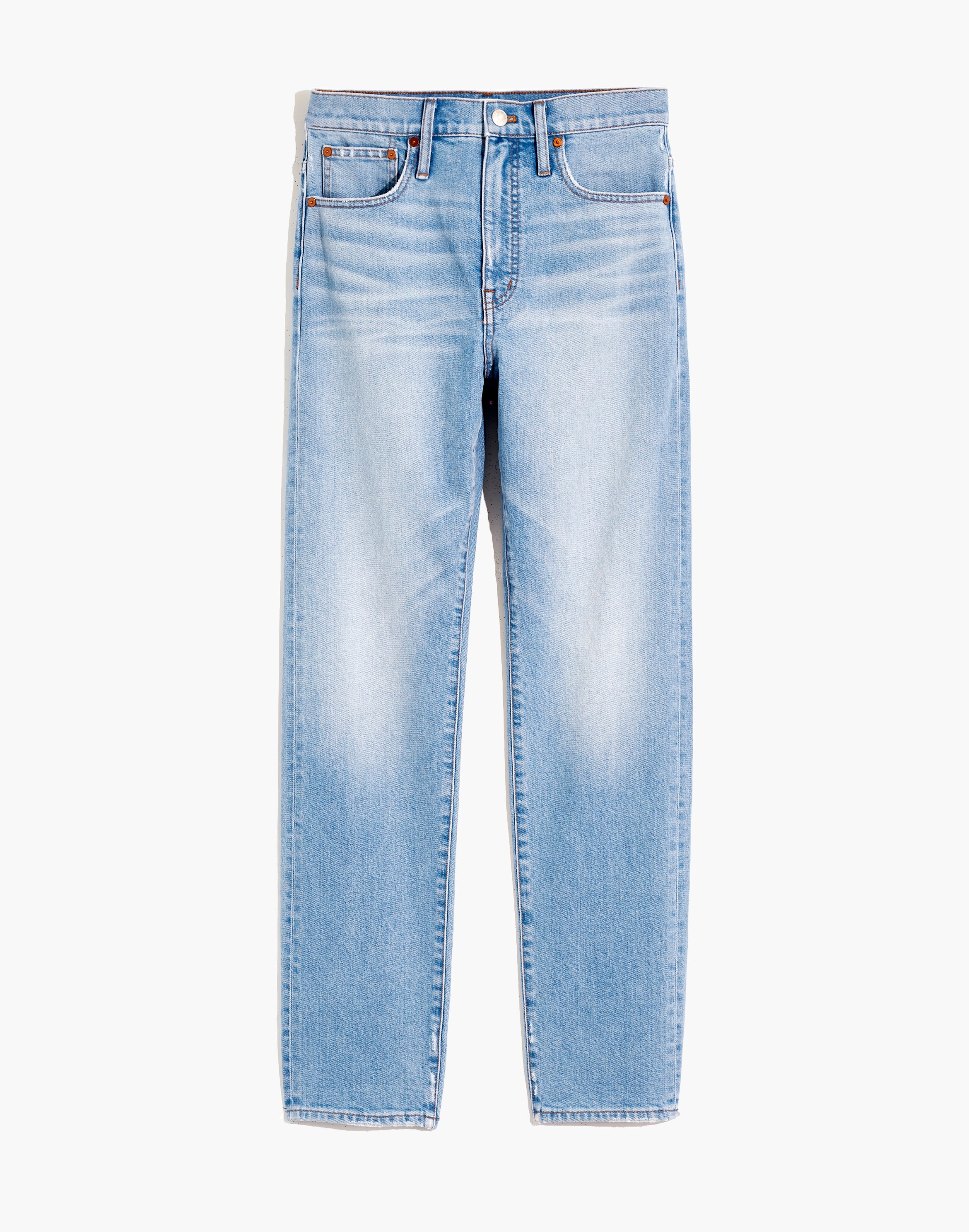 Petite Classic Straight Jeans in Sayles Wash: Pride Rainbow Selvedge Edition
