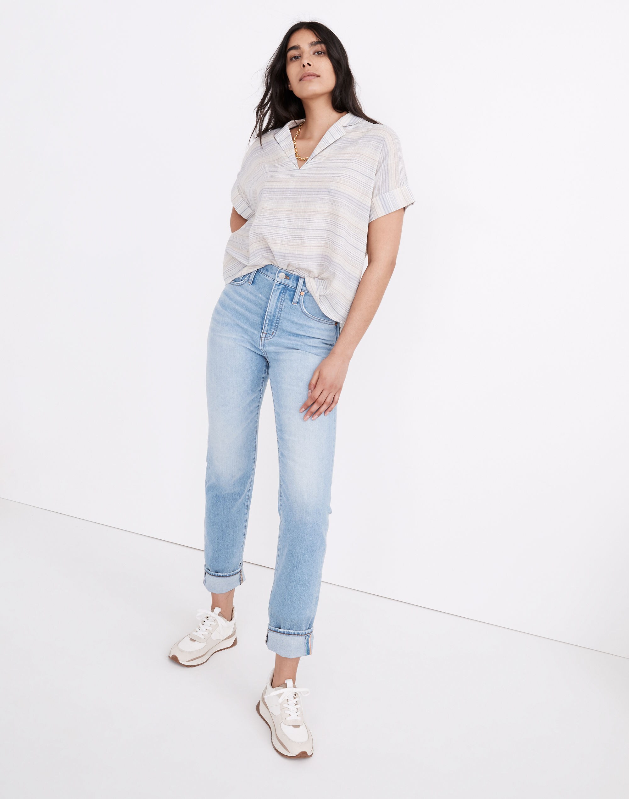 Classic Straight Jeans in Sayles Wash: Pride Rainbow Selvedge Edition