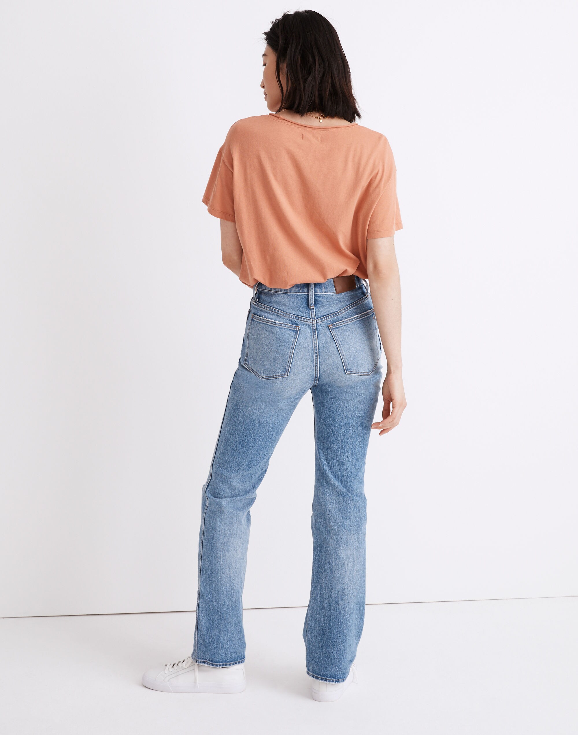 '90s High-Rise Bootcut Jeans in Firth Wash: Knee-Rip Edition