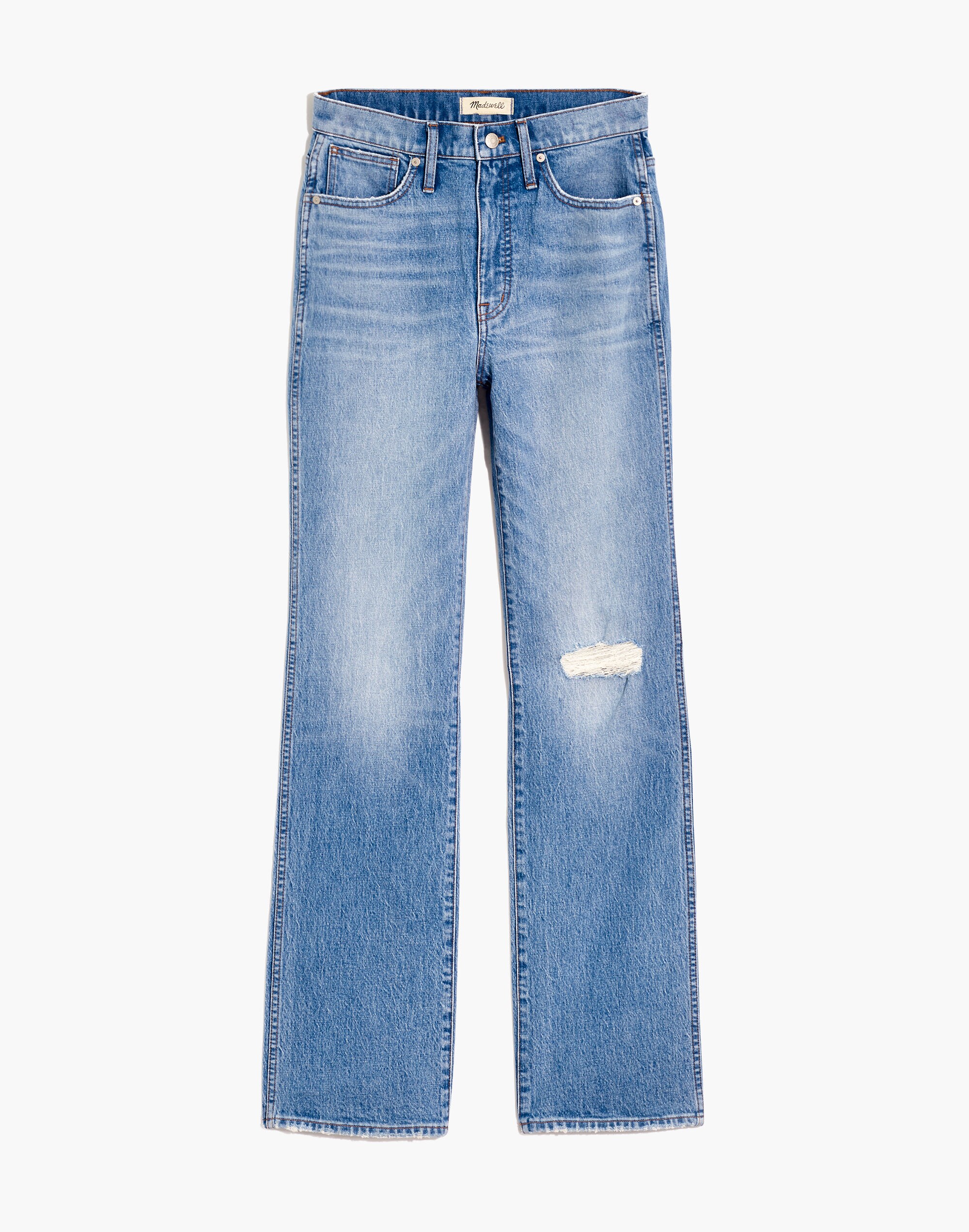 '90s High-Rise Bootcut Jeans in Firth Wash: Knee-Rip Edition