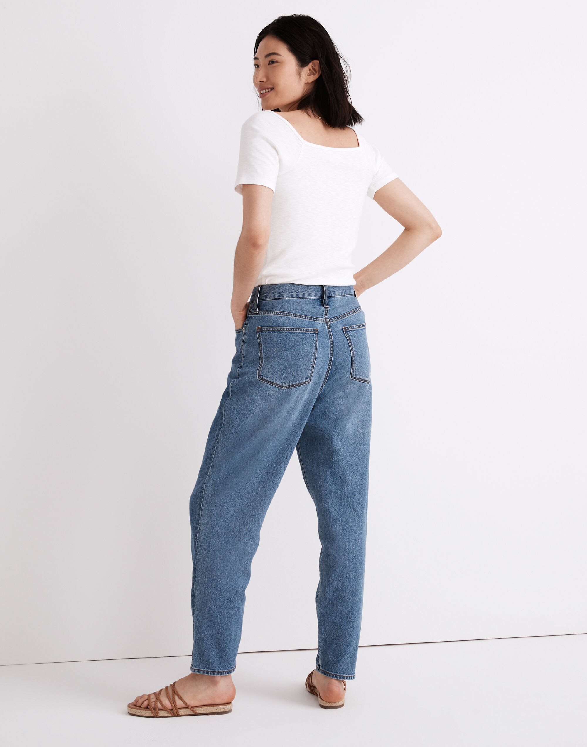Baggy Tapered Jeans in Jewell Wash
