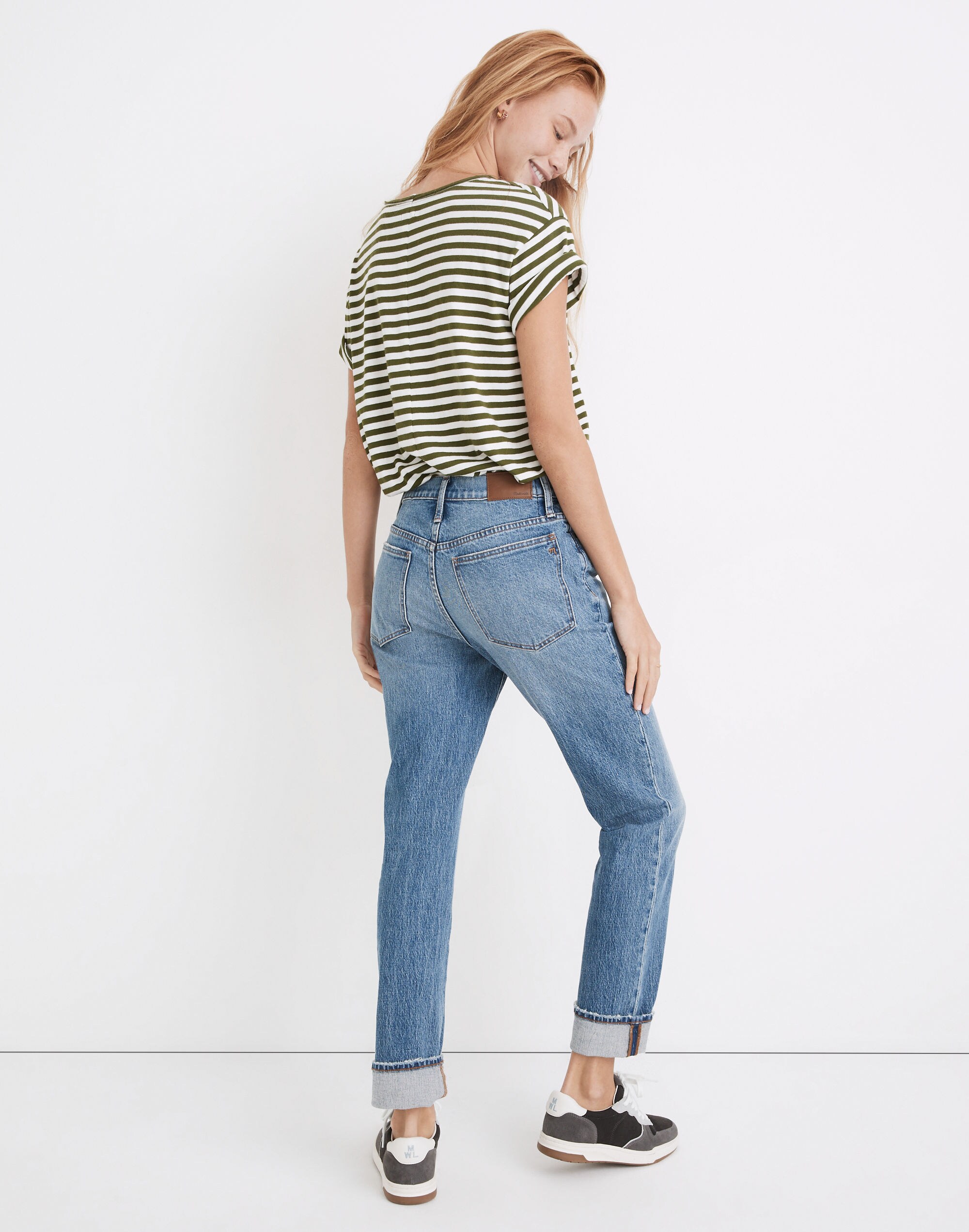 Tomboy Straight Jeans in Wright Wash